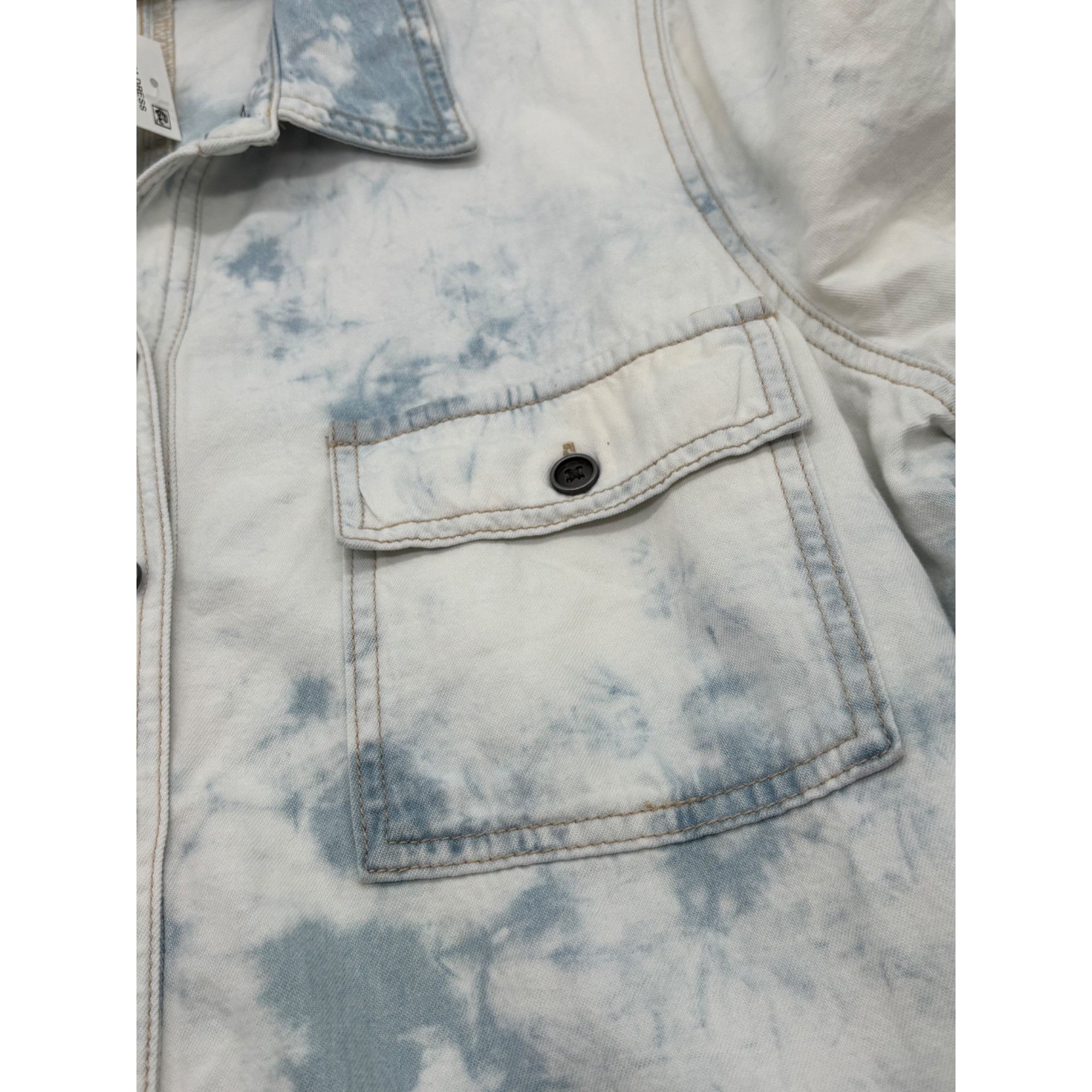 Style & Co Style & Co Petite Cotton Denim Shirtdress, Bleached Wash, 16 Size ONE SIZE - 8 Thumbnail