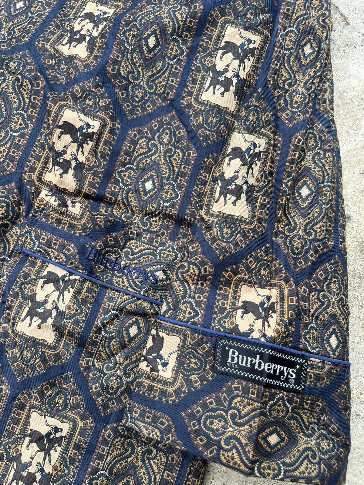 Burberry × Burberry Prorsum ⚡️LUXURY⚡️Vintage Burberry Monogram Full Logo Long Jacket Size US XL / EU 56 / 4 - 3 Thumbnail