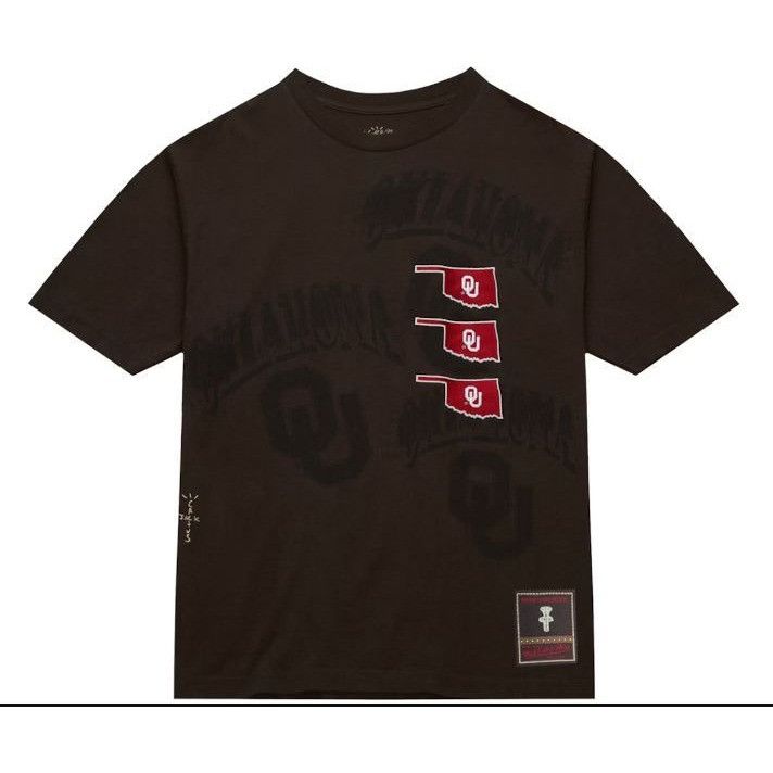Mitchell & Ness × Travis Scott NEW CACTUS JACK TRAVIS SCOTT x MITCHELL NESS OKLAHOMA TEE S Size US S / EU 44-46 / 1 - 1 Thumbnail
