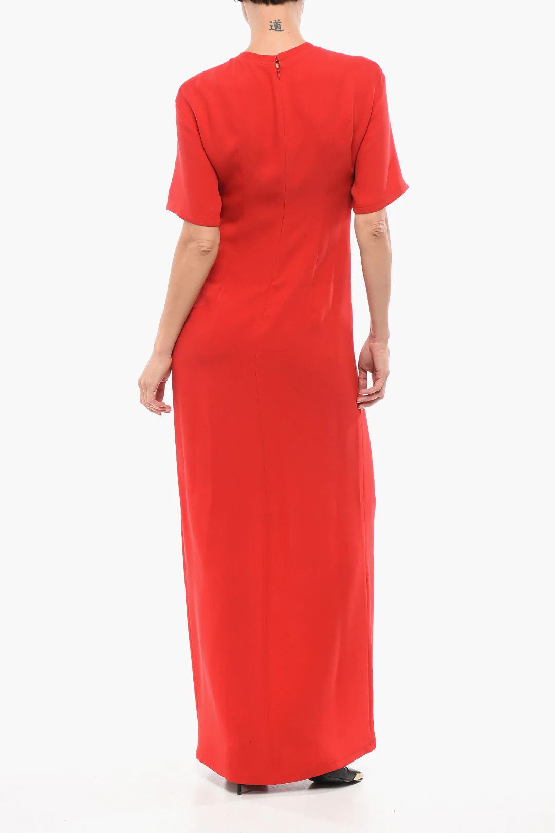 Valentino og1mm0426 Long Silk Dress in Red Size M / US 6-8 / IT 42-44 - 2 Thumbnail