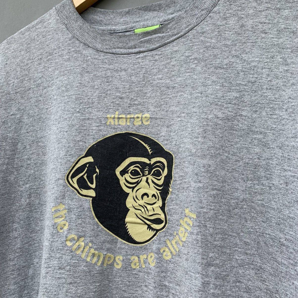 Vintage × Xlarge 90s XLARGE ‘THE CHIMPS ARE ALRIGHT’ Size US M / EU 48-50 / 2 - 2 Thumbnail