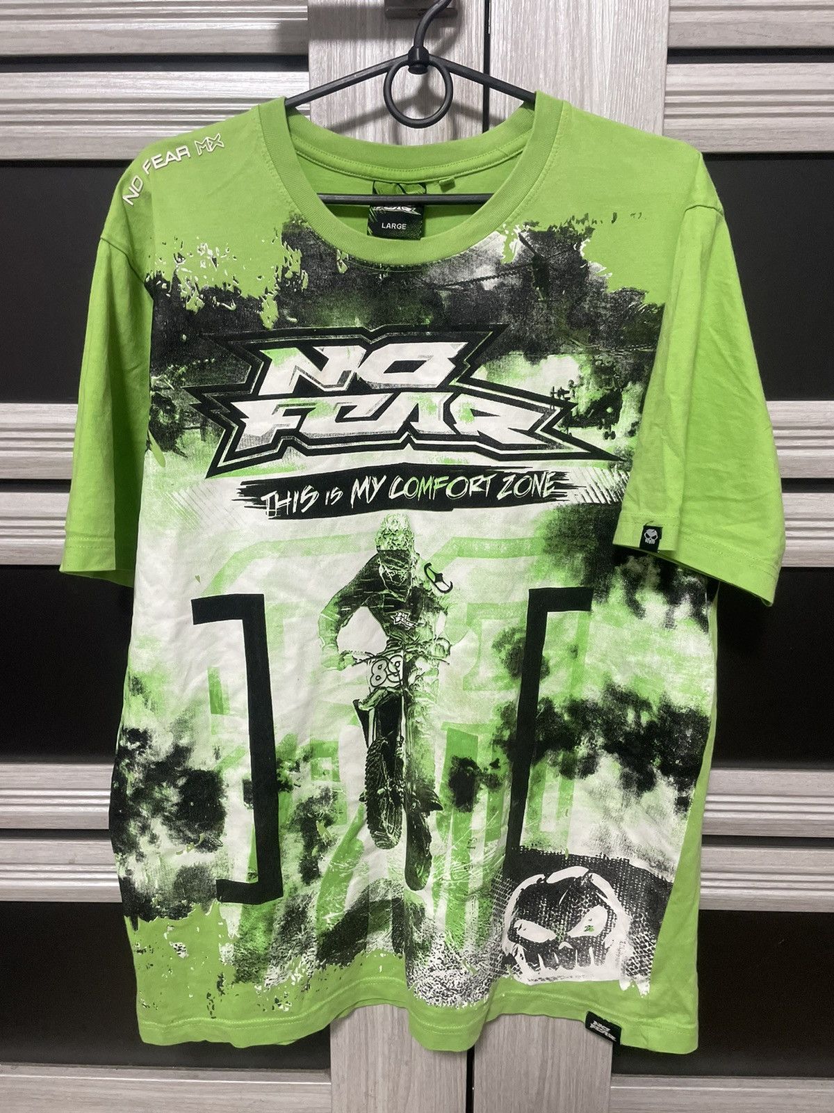 No Fear Vintage No Fear Motocross Comfort Zone Tee AOP T Shirt Size US L / EU 52-54 / 3 - 1 Thumbnail