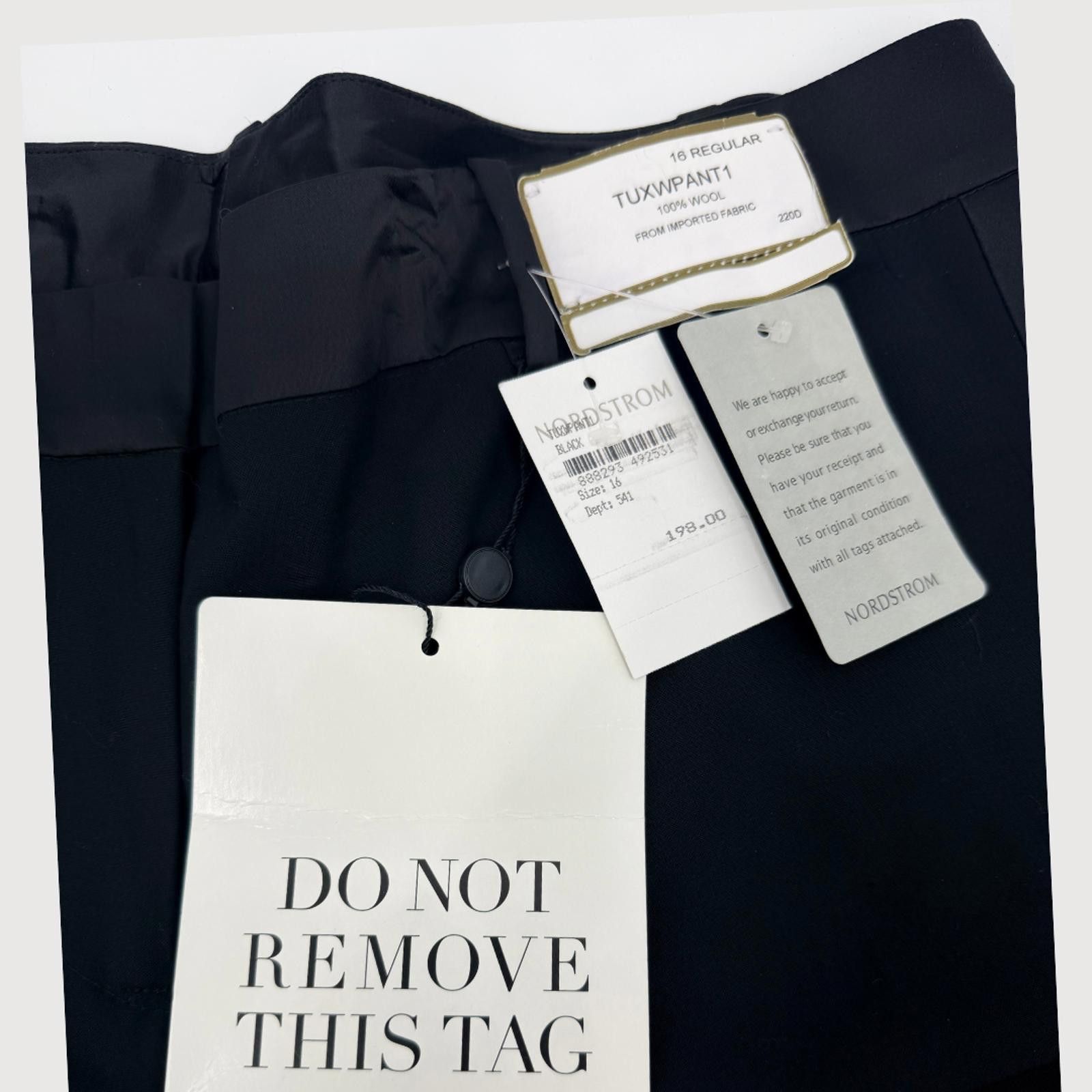 After Six After Six Wool Tuxedo Pants Silk Stripe 16R NWT Size 38" / US 16 / IT 52 - 5 Thumbnail