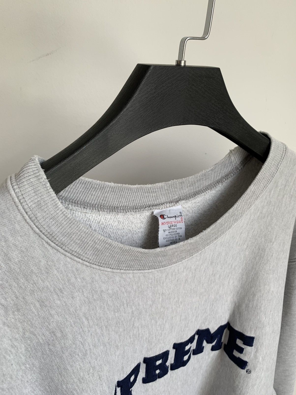 Supreme Vintage 90s Supreme x Champion Reverse Weave Sweatshirt Size US L / EU 52-54 / 3 - 3 Thumbnail