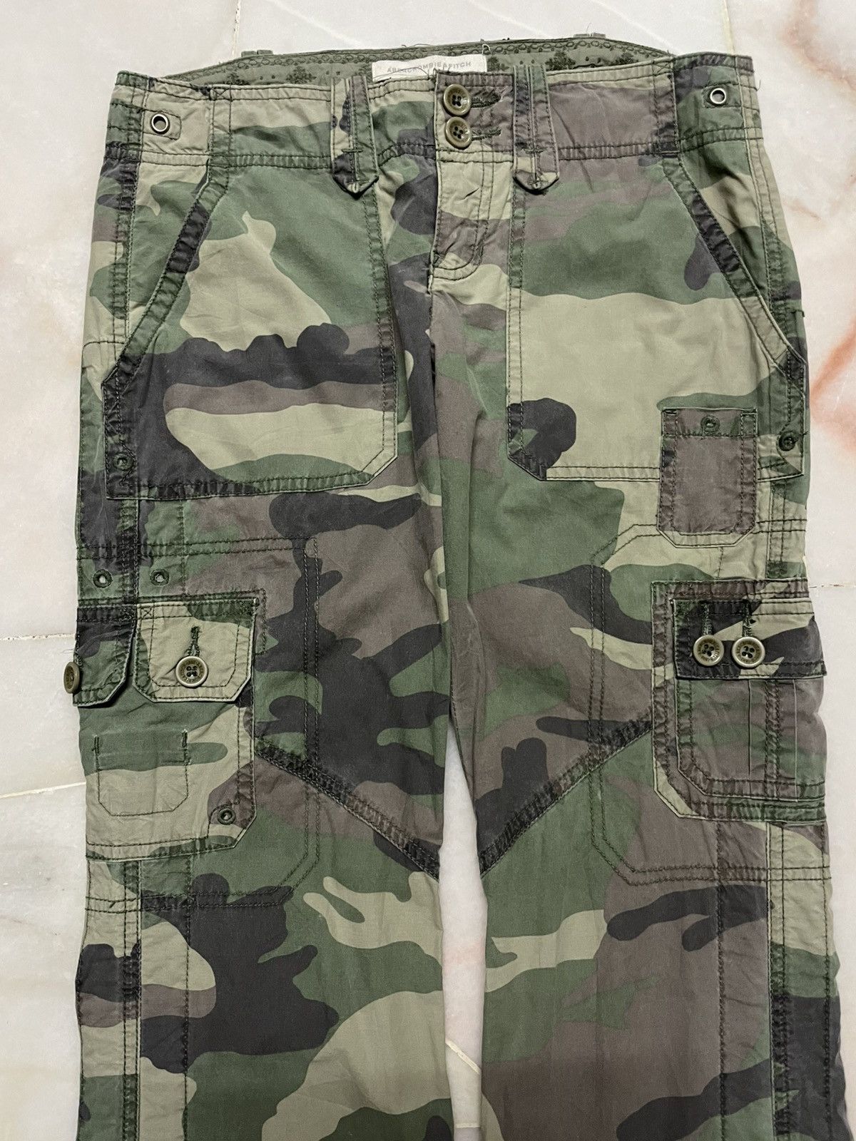Abercrombie & Fitch Vintage Abercrombie & Fitch Camouflage Rare Tactical Cargo Size 30" / US 8 / IT 44 - 3 Thumbnail