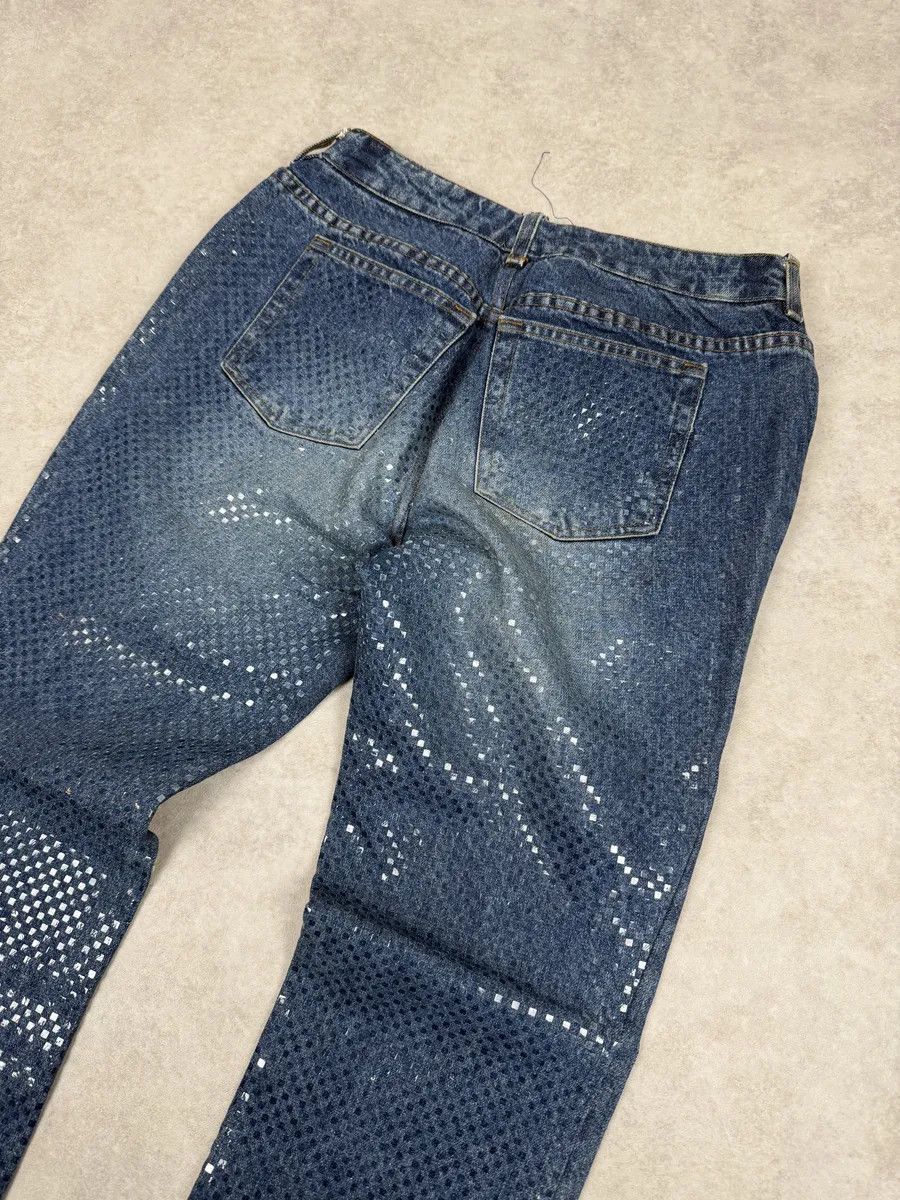 Roberto Cavalli 2000s Roberto Cavalli Shiny Blue Denim Jeans Size US 31 - 6 Thumbnail