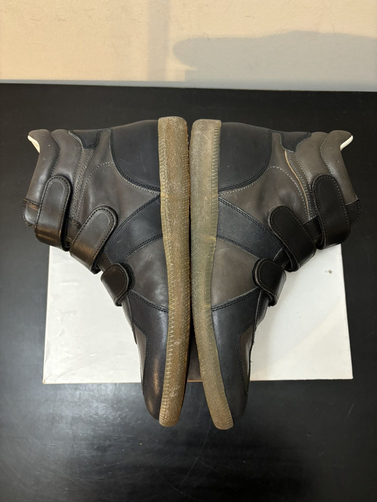 Maison Margiela Maison Margiela GAT Replica Strap High Leather Sneakers Size US 9 / EU 42 - 4 Thumbnail