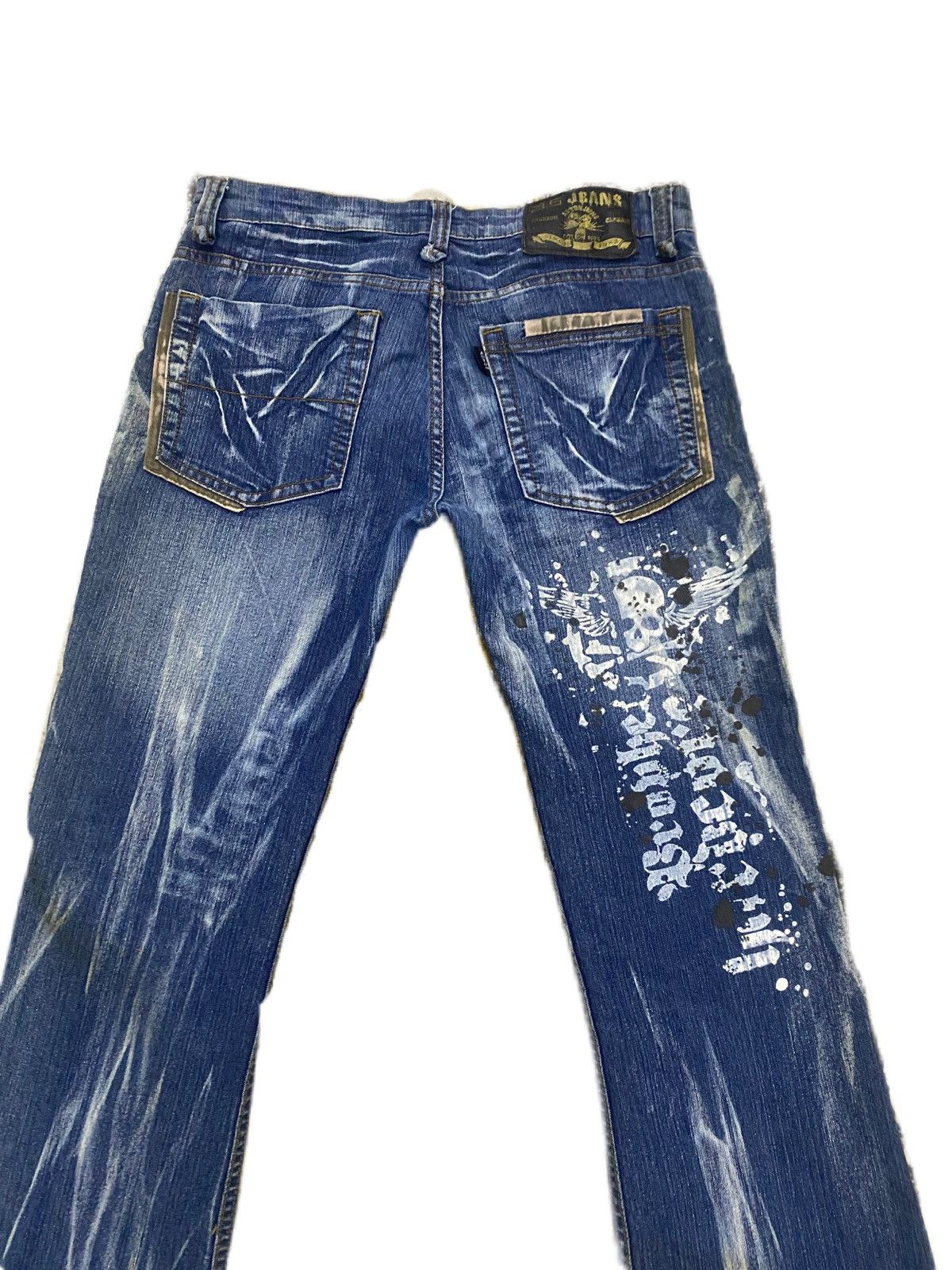 If Six Was Nine SUPER FLARE RIPPED STYLE JEANS A5 JIMMY HENDRIX STYLE RARE Size US 34 / EU 50 - 5 Thumbnail