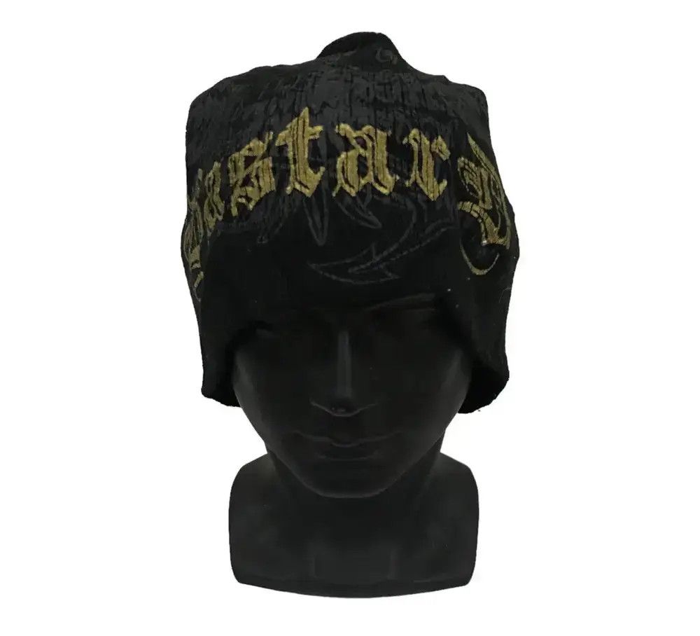 Japanese Brand Bastard Spellout Beanie Hat Size ONE SIZE - 1 Thumbnail