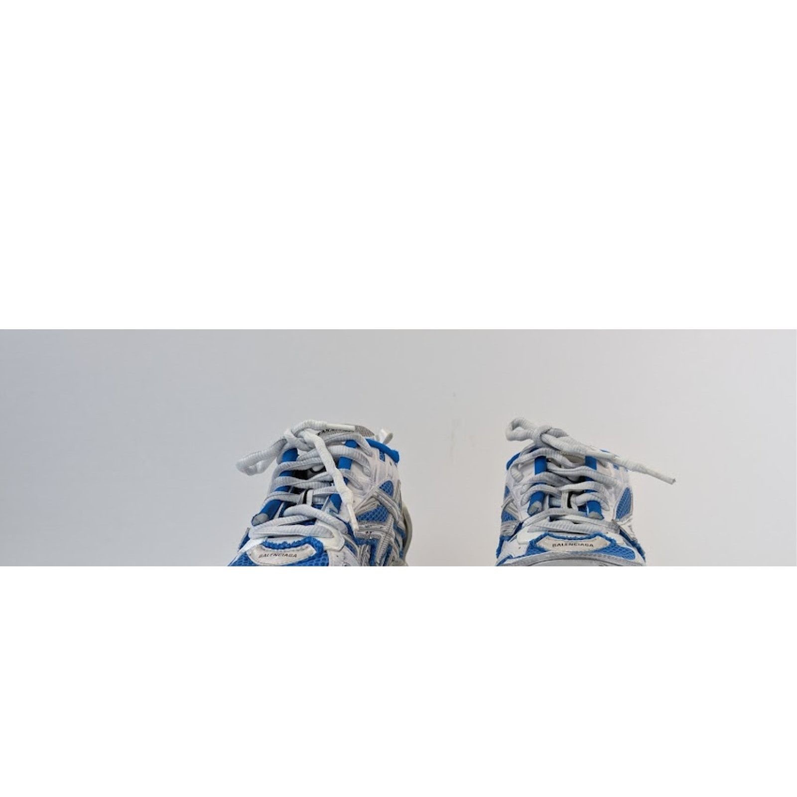 Balenciaga o1rshd1 Runner Sneaker in Grey / Blue / Black Size US 14 / EU 47 - 8 Thumbnail