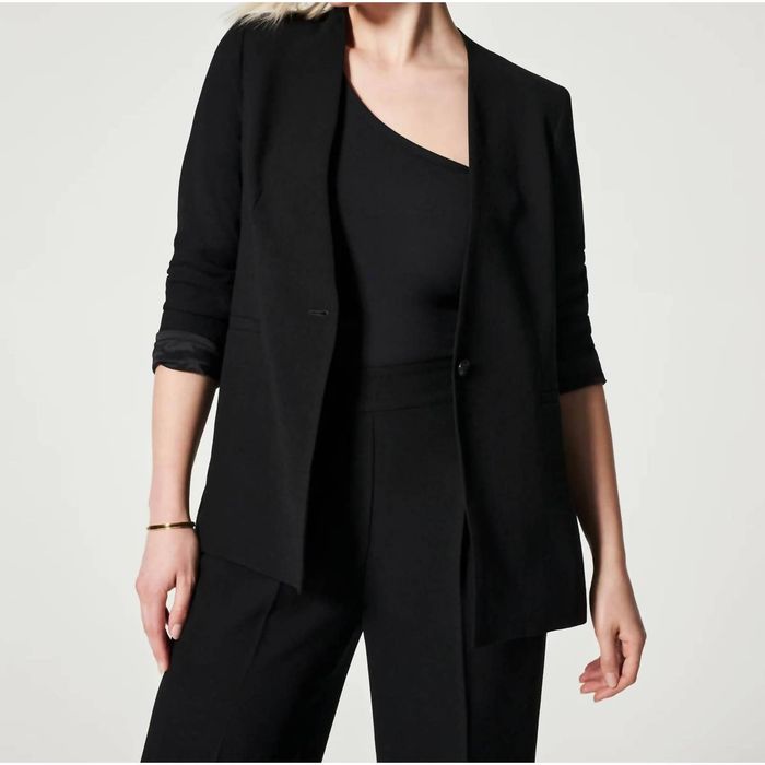 Spanx SPANX Carefree Crepe Blazer In Classic Black Grailed