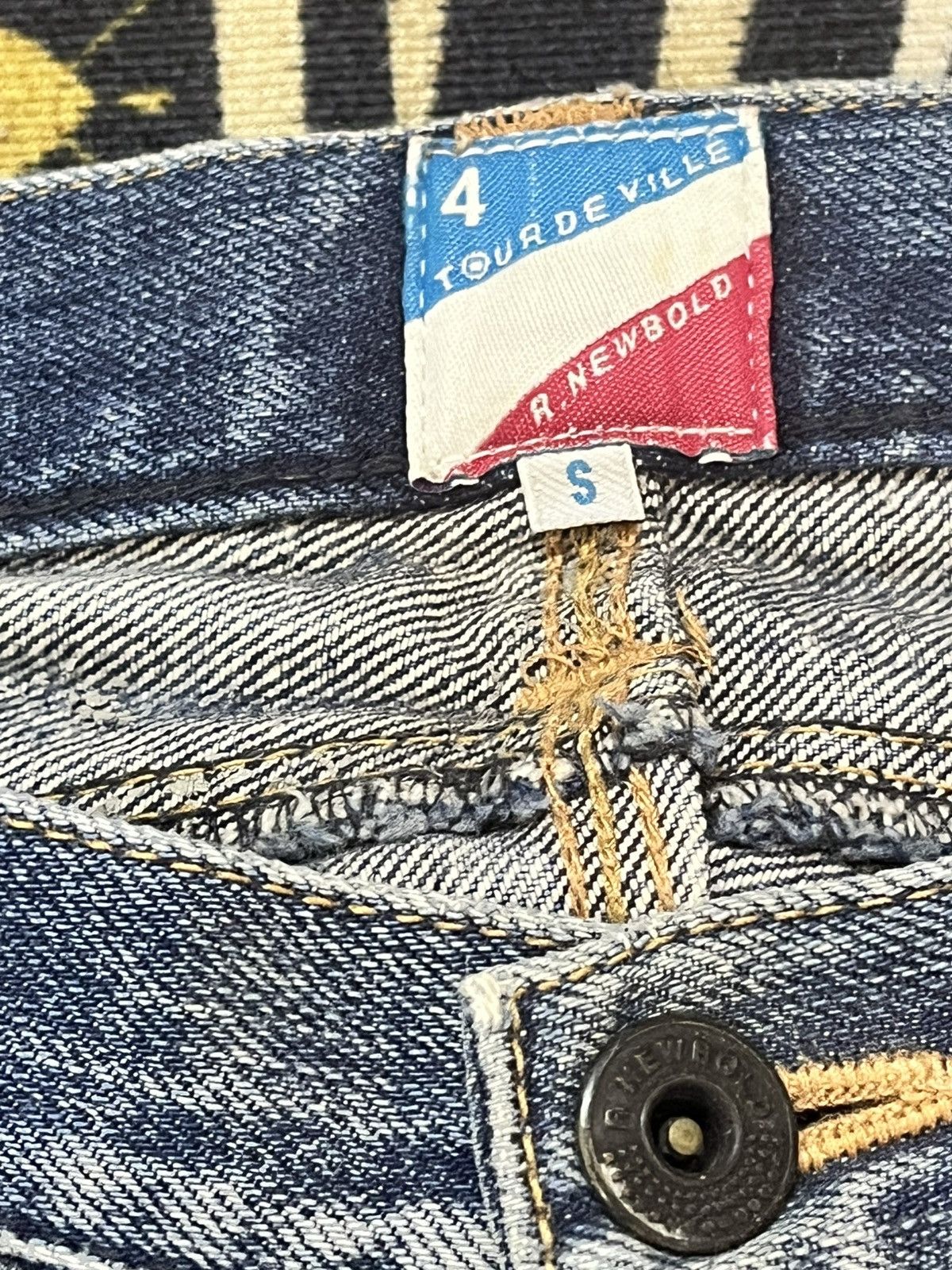 Paul Smith Vintage R.Newbold Selvedge Mudwash Distressed Denim Size US 31 - 11 Thumbnail