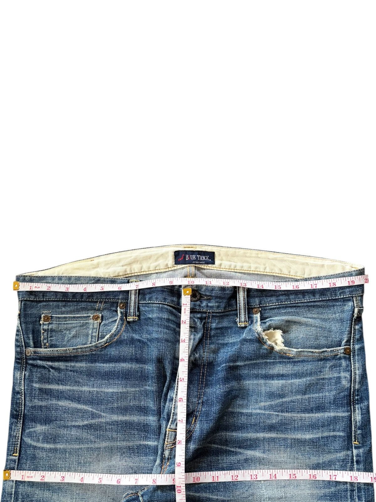 Studio D'Artisan Vintage Japanese Brand Mud Wash Loose Selvedge Jeans Size 39" - 6 Thumbnail