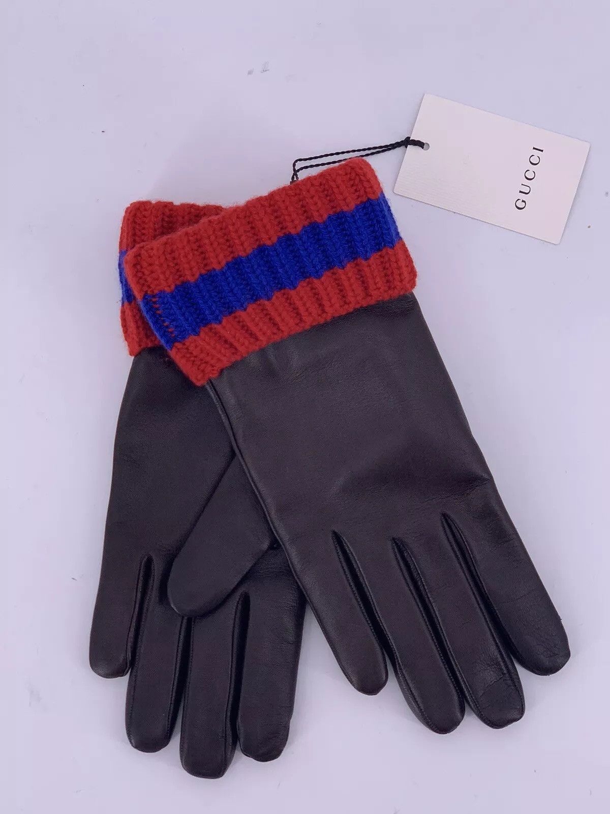 Gucci new Gucci Gloves Size-8-S-432307 Men's Size ONE SIZE - 1 Thumbnail