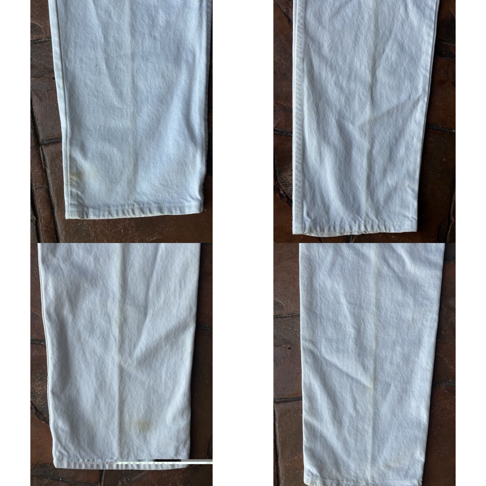 Levi's VINTAGE Levi's 550 Jeans Mens 36x32 White Beige 90s USA Relaxed Fit 5-Pocket Denim Size US 36 / EU 52 - 8 Thumbnail