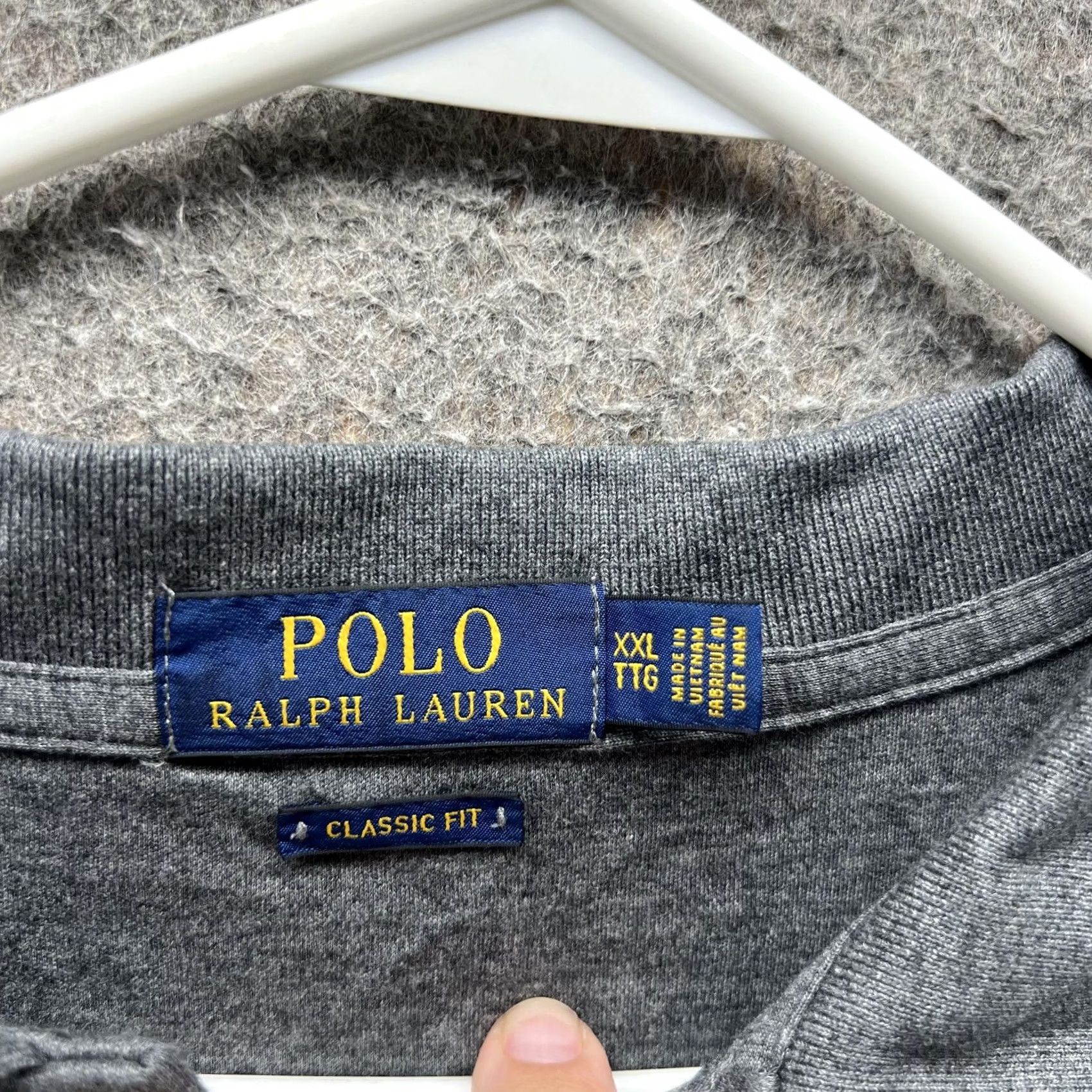 Polo Ralph Lauren Polo Ralph Lauren Polo Shirt Mens 2XL Gray Classic Fit Cotton Pony Logo Pique Shirt Mens XXL Gray Polo Ralph Lauren Short Sleeve Mens 2XL Women? Size US XXL / EU 58 / 5 - 7 Thumbnail
