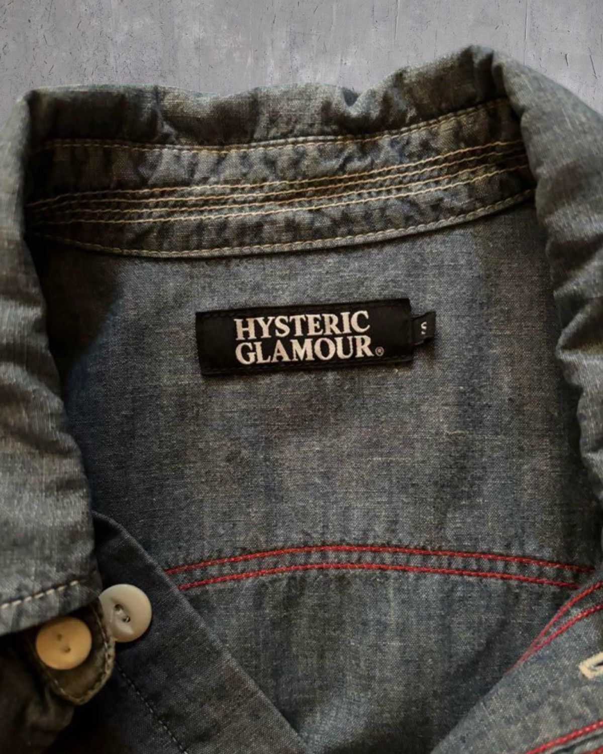 Hysteric Glamour × Japanese Brand × Vintage Hysteric Glamour Denim shirt Size US S / EU 44-46 / 1 - 4 Thumbnail