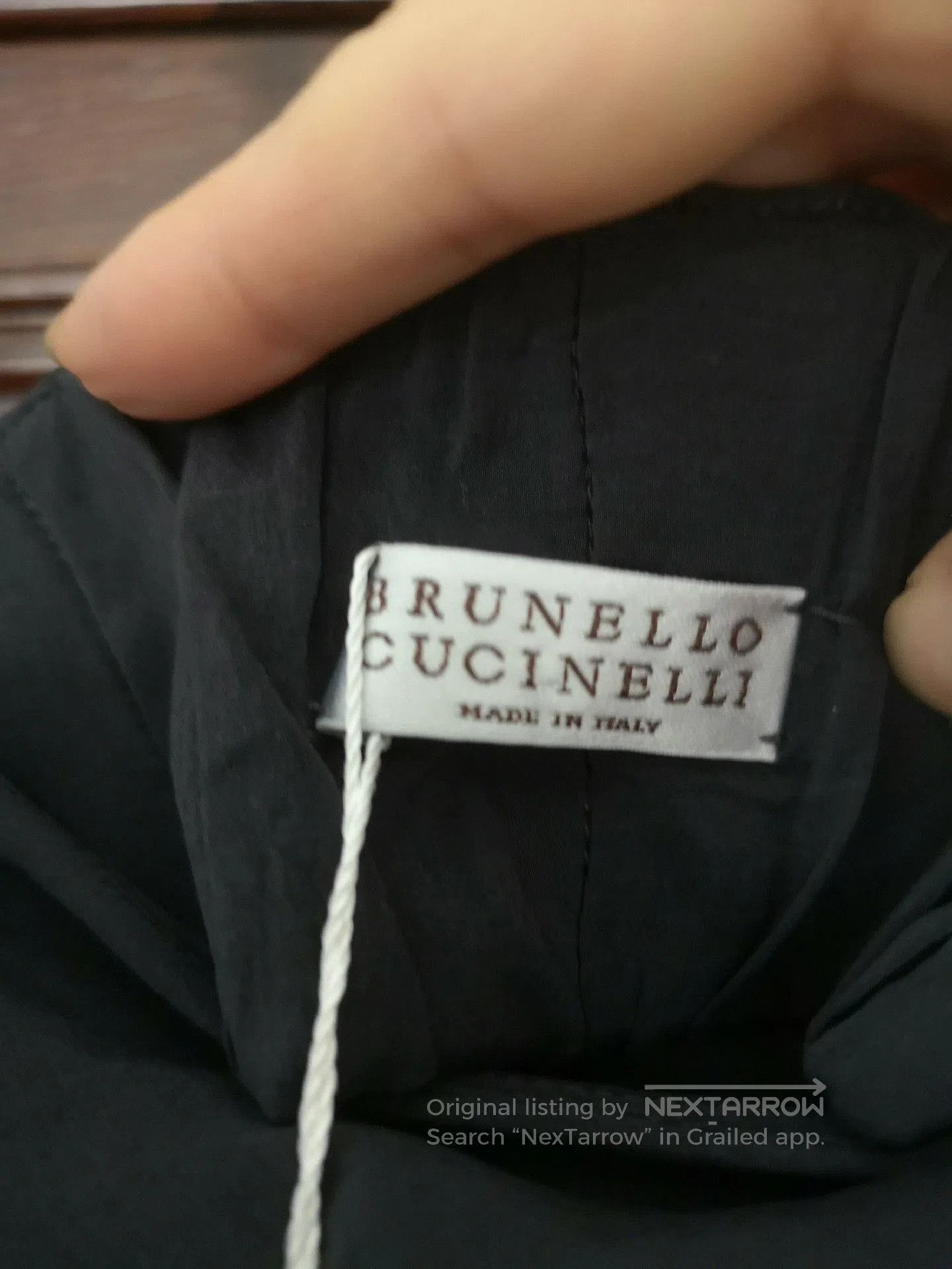 Brunello Cucinelli carbon gray silk jumpsuit with beaded straps. Size US 30 / EU 46 - 8 Thumbnail