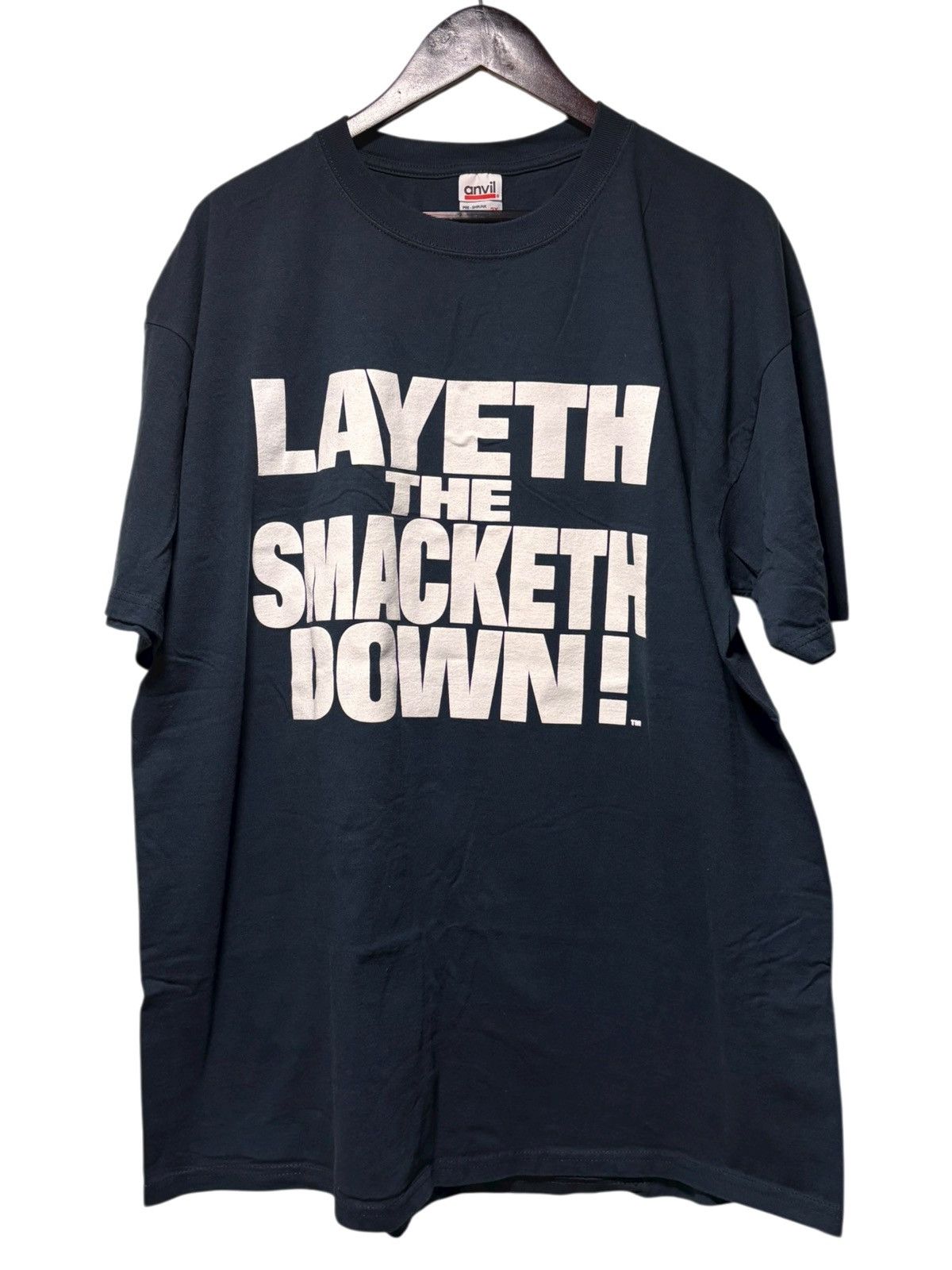 WWF vintage 2000 WWF The Rock Layeth The Smacketh Down Brama Bul Size US XXL / EU 58 / 5 - 1 Thumbnail