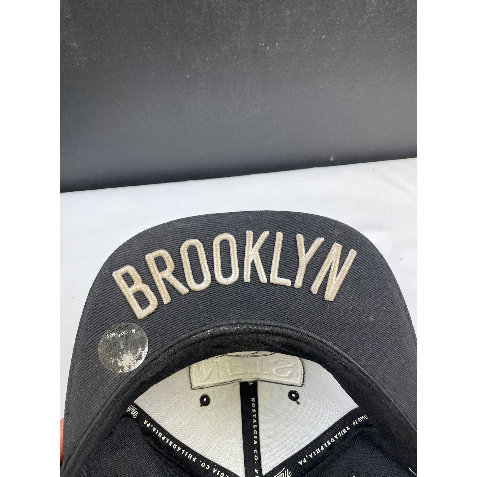 Mitchell & Ness Mitchell & Ness Nets Brooklyn Black Unisex Hat/Cap Adjustabl Size ONE SIZE - 7 Thumbnail