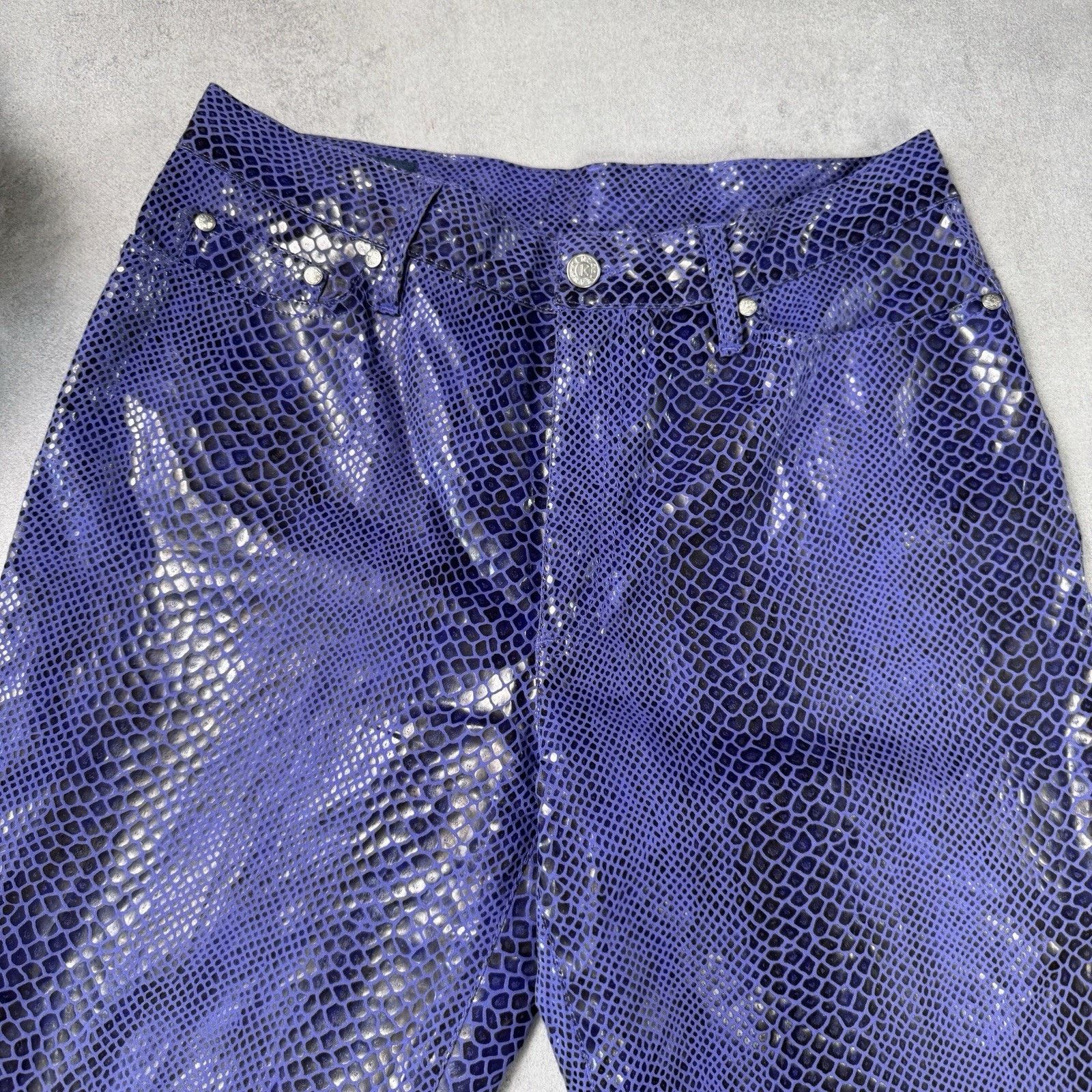 Kenzo Vintage Kenzo Jeans Snake Pattern Pants Purple Size 44 Size 30" / US 8 / IT 44 - 2 Thumbnail