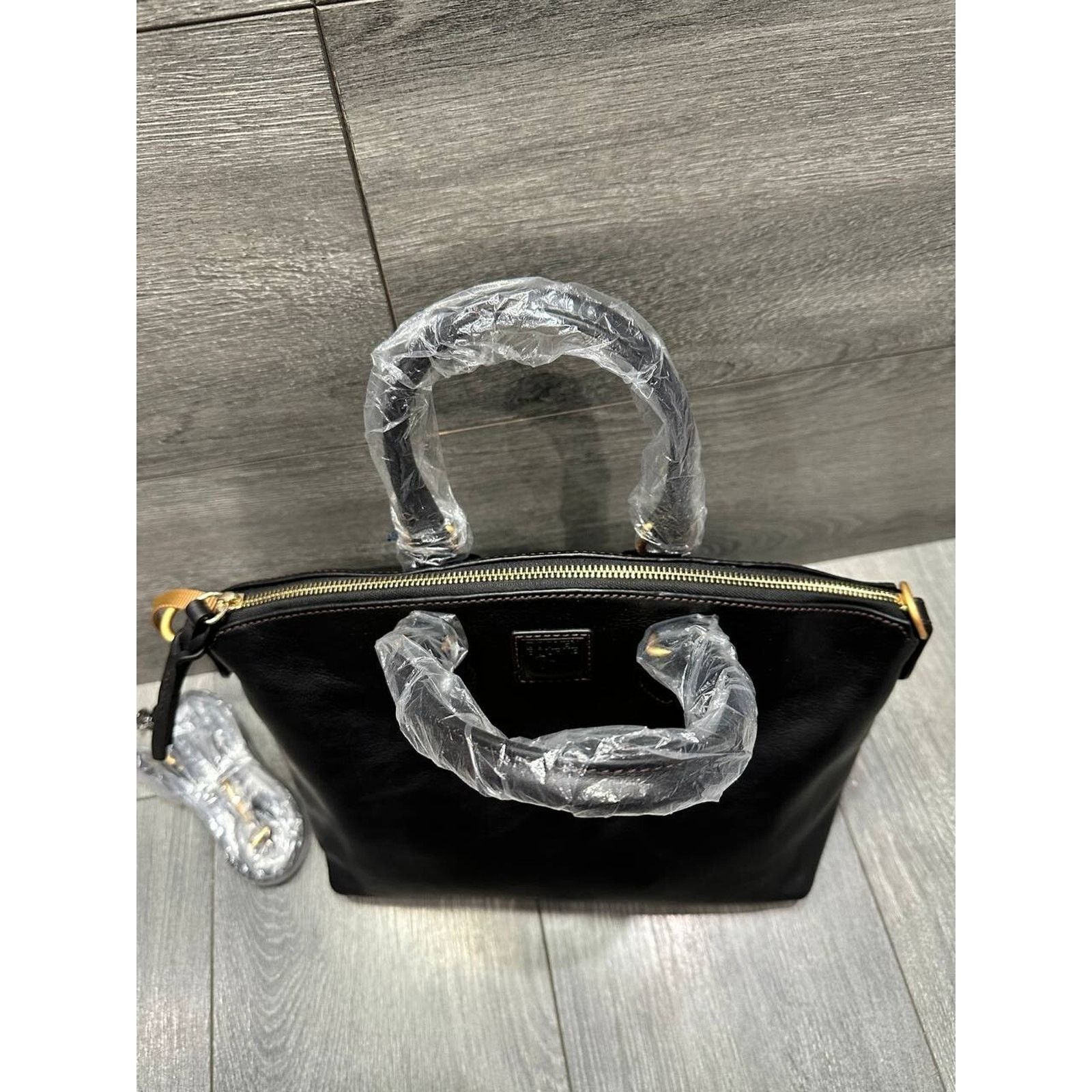 Dooney & Bourke Dooney & Bourke Florentine Leather Satchel Black bag A641294 Size ONE SIZE - 4 Thumbnail
