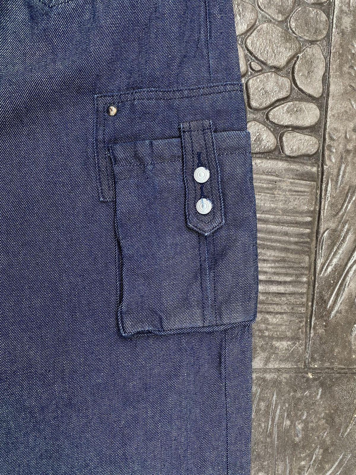 Issey Miyake SUNAO KUWAHARA by Issey Miyake Cargos Studded Indigo Jeans Size US 34 / EU 50 - 16 Thumbnail