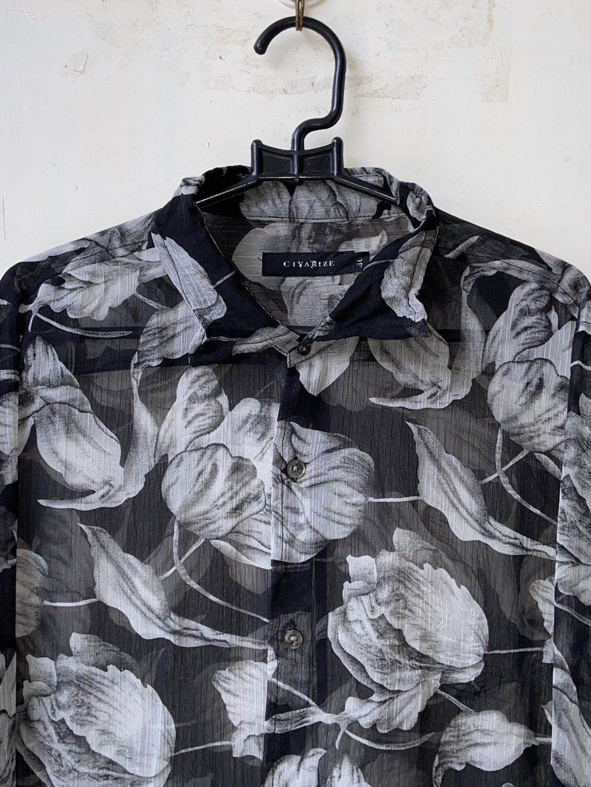 CIVARIZE CIVARIZE Floral Patterned Mesh Shirt Size US M / EU 48-50 / 2 - 13 Thumbnail