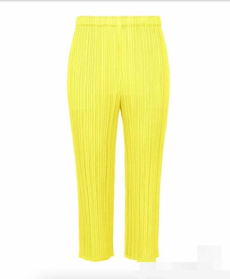 Issey Miyake Issey Miyake size:3 Yellow pleated pants Size 42" / US 20 - 1 Thumbnail