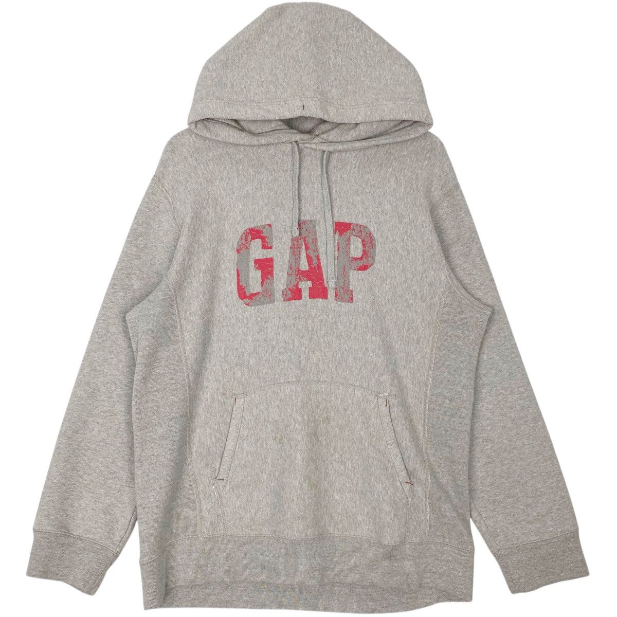 Vintage Vintage GAP Hoodie Sweater Big Logo Grey Pullover Jumper M Size US M / EU 48-50 / 2 - 1 Thumbnail