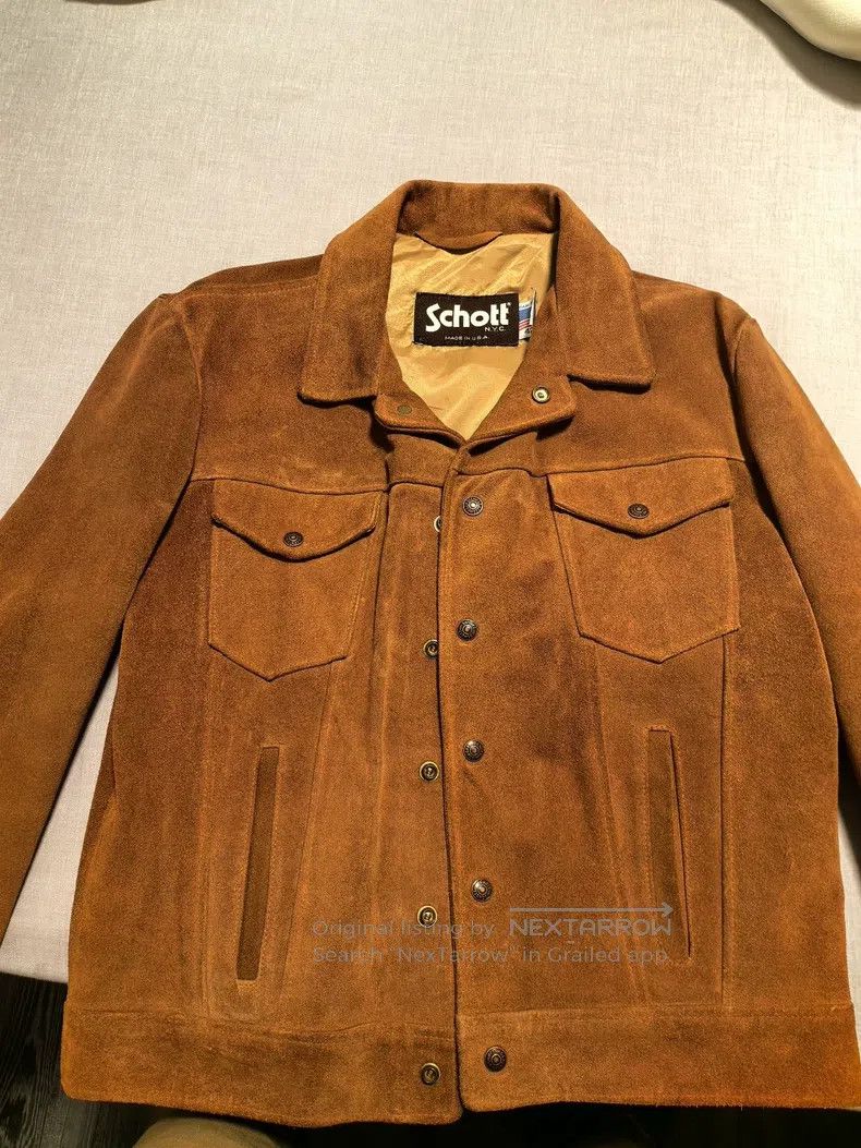 Schott Schott Suede denim jacket Size US XS / EU 42 / 0 - 1 Thumbnail