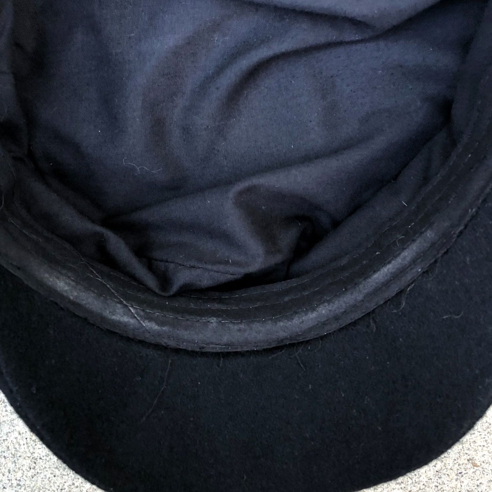 Asos ASOS Design Hat Women's One Size Black Wool Blend Cabbie Army Military Cap Felt Size ONE SIZE - 6 Thumbnail