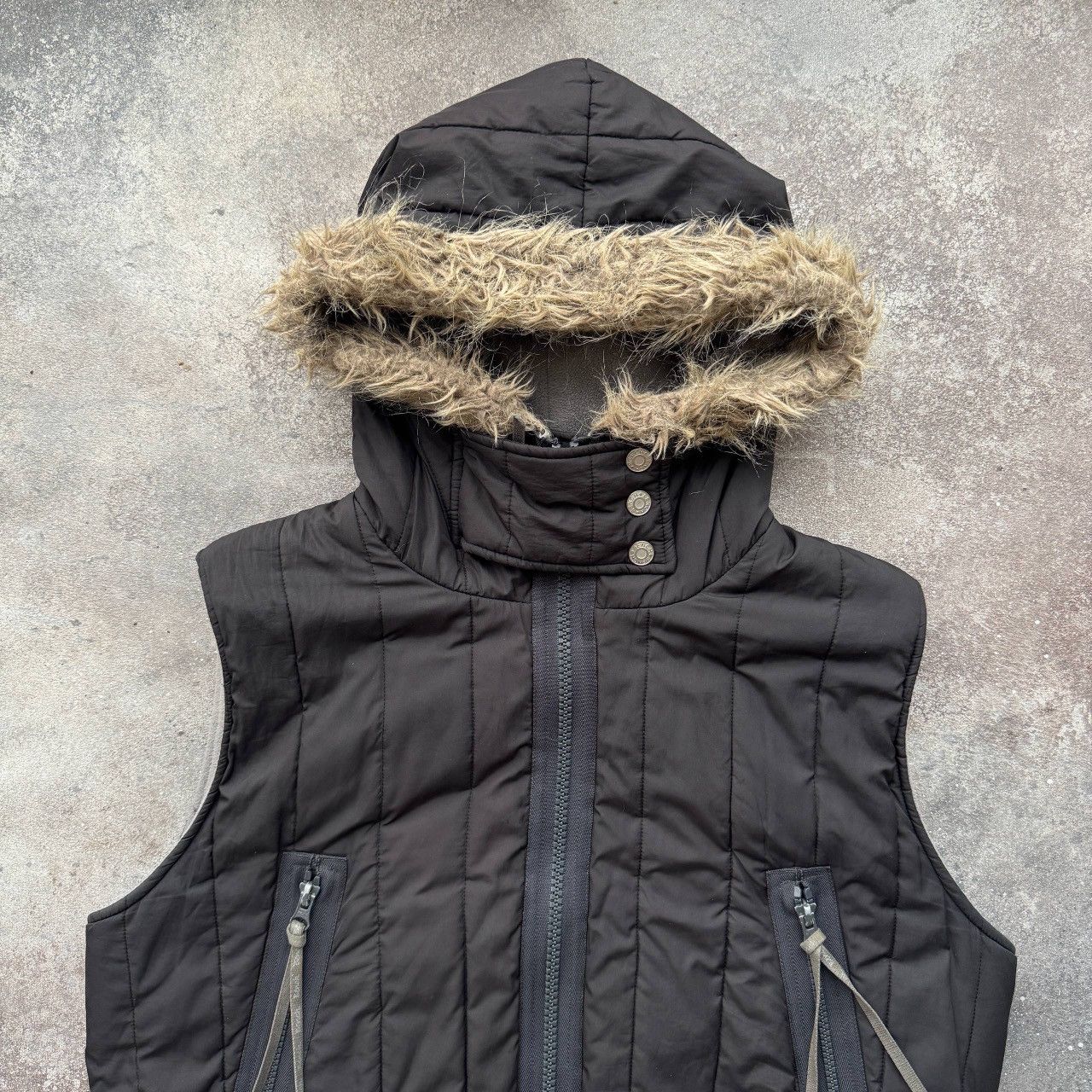 Bench Bench Vintage Gorpcore Y2K Faux Fur Hooded Jacket Size L / US 10 / IT 46 - 7 Thumbnail
