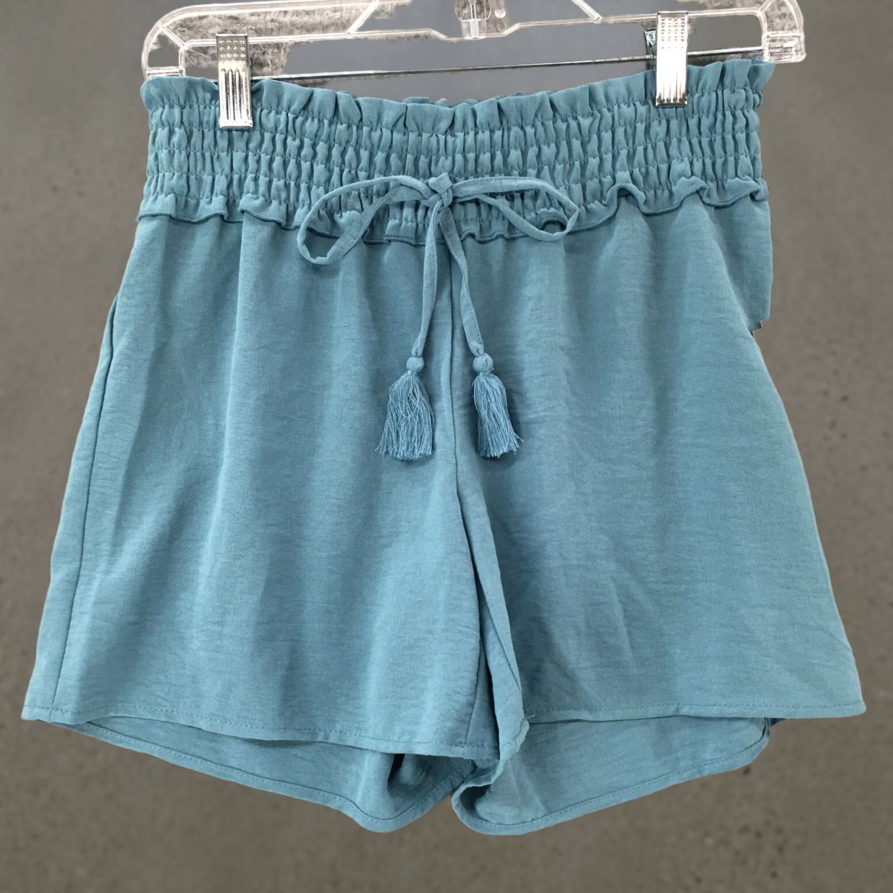 Vintage Retrology Culotte Elastic Waistband Shorts Womens 13 Inc Blue Mid Rise New With Tag Size 26" / US 2 / IT 38 - 1 Thumbnail