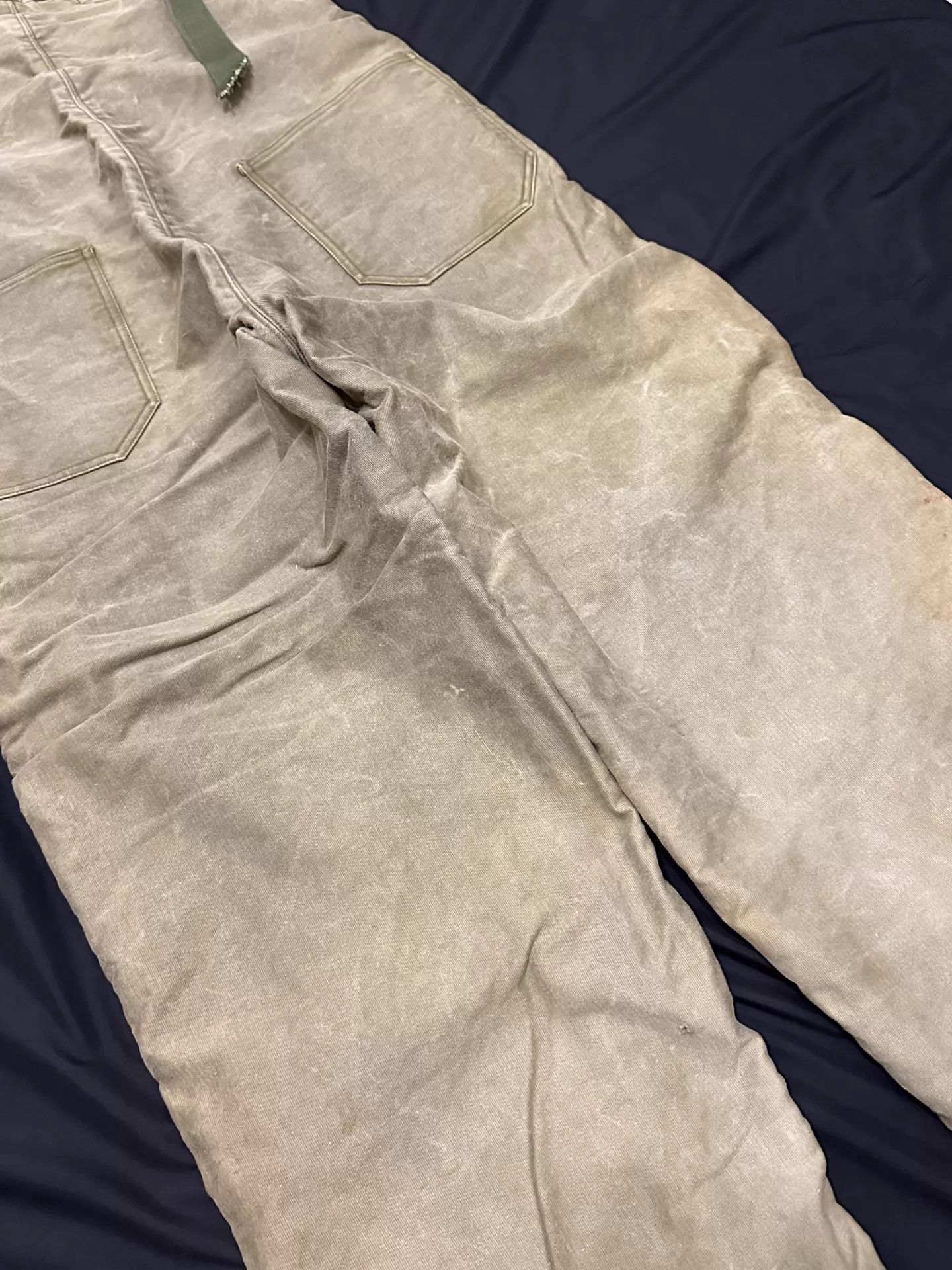 Other Vintage USN N1 Deck Pants Bedford Cord Wool Lined Small Size US 30 / EU 46 - 7 Thumbnail