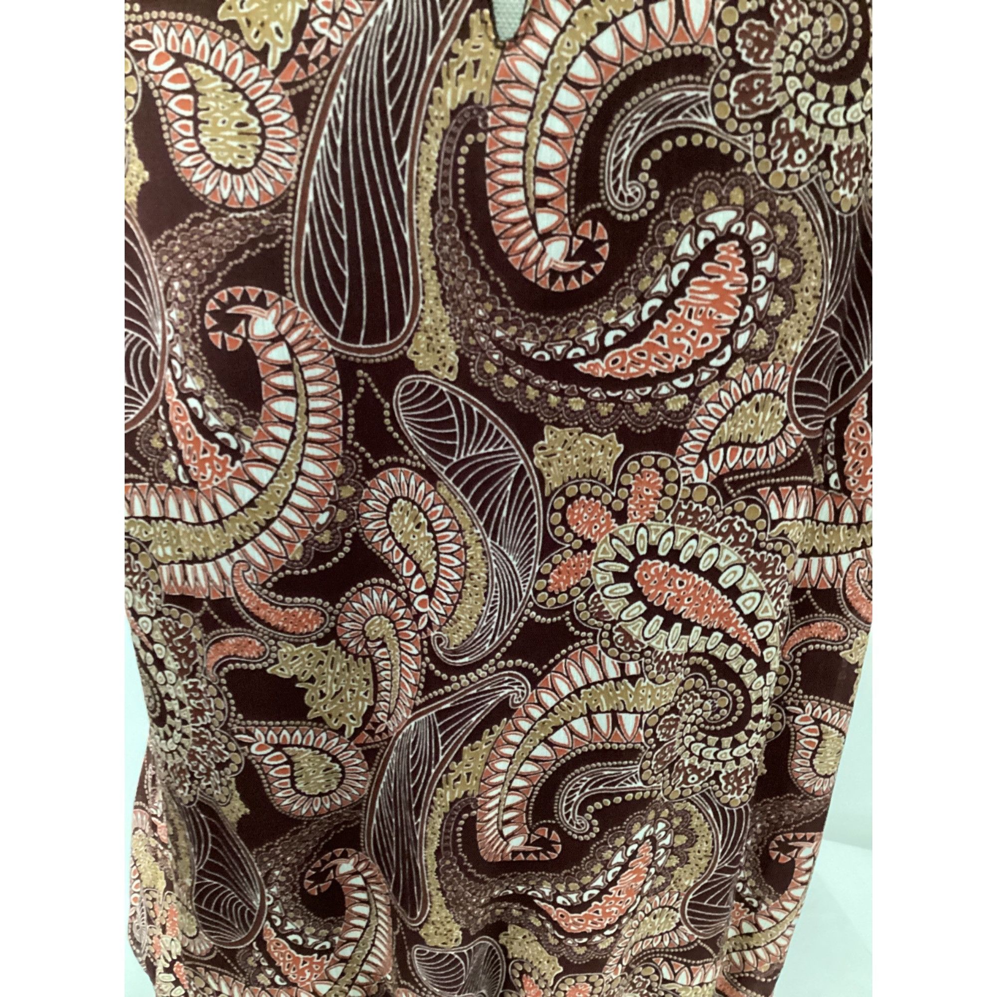 Mossimo Mossimo Womens Paisley Lined Pullover Sleeveless Paisley Shi Size M / US 6-8 / IT 42-44 - 5 Thumbnail