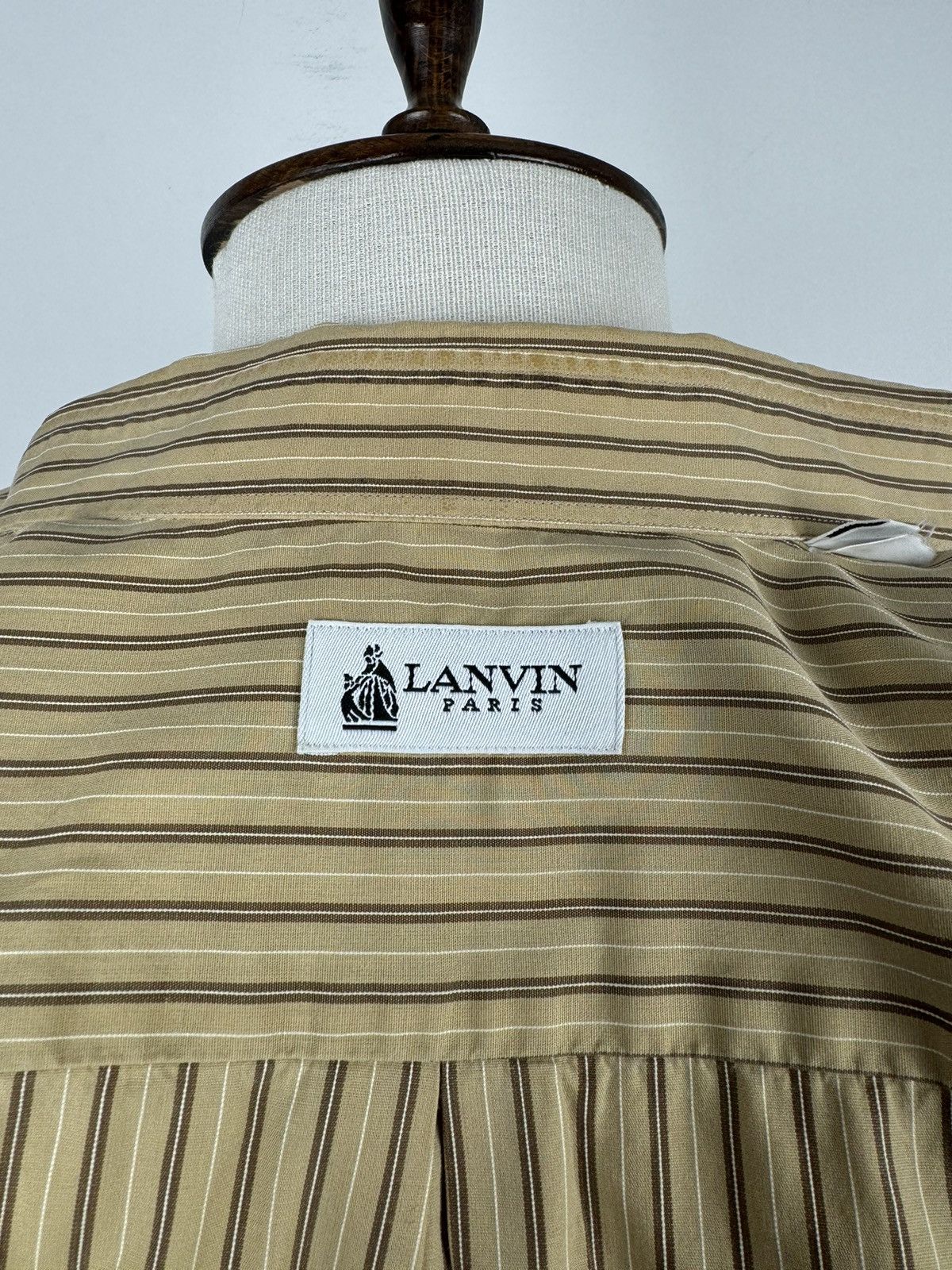 Lanvin × Vintage Vintage Lanvin Paris Long Sleeve Button Down Shirt size M Size US M / EU 48-50 / 2 - 6 Thumbnail