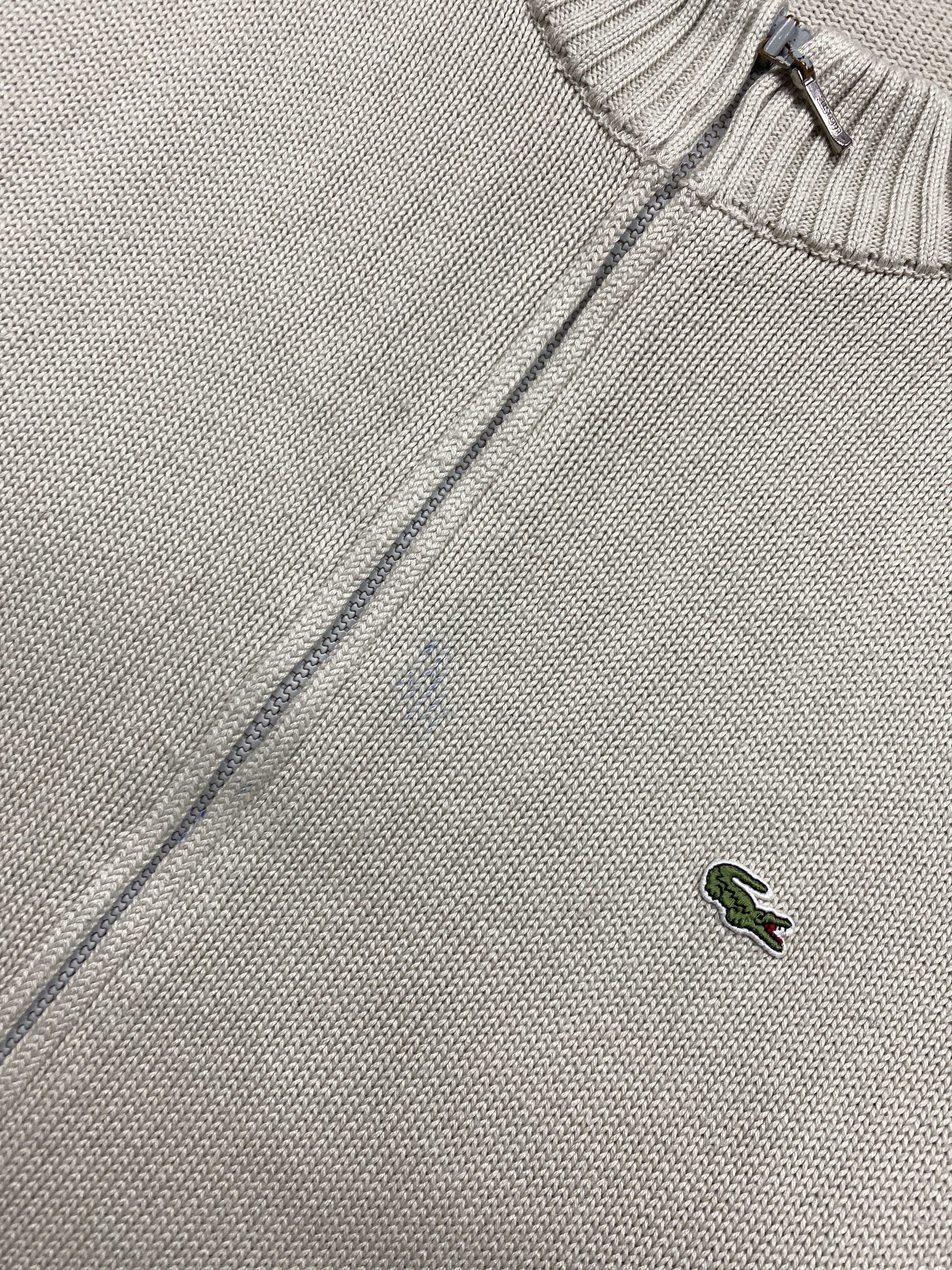 Lacoste Lacoste Vintage Mens Knit Zip Sweater Size US XL / EU 56 / 4 - 3 Thumbnail