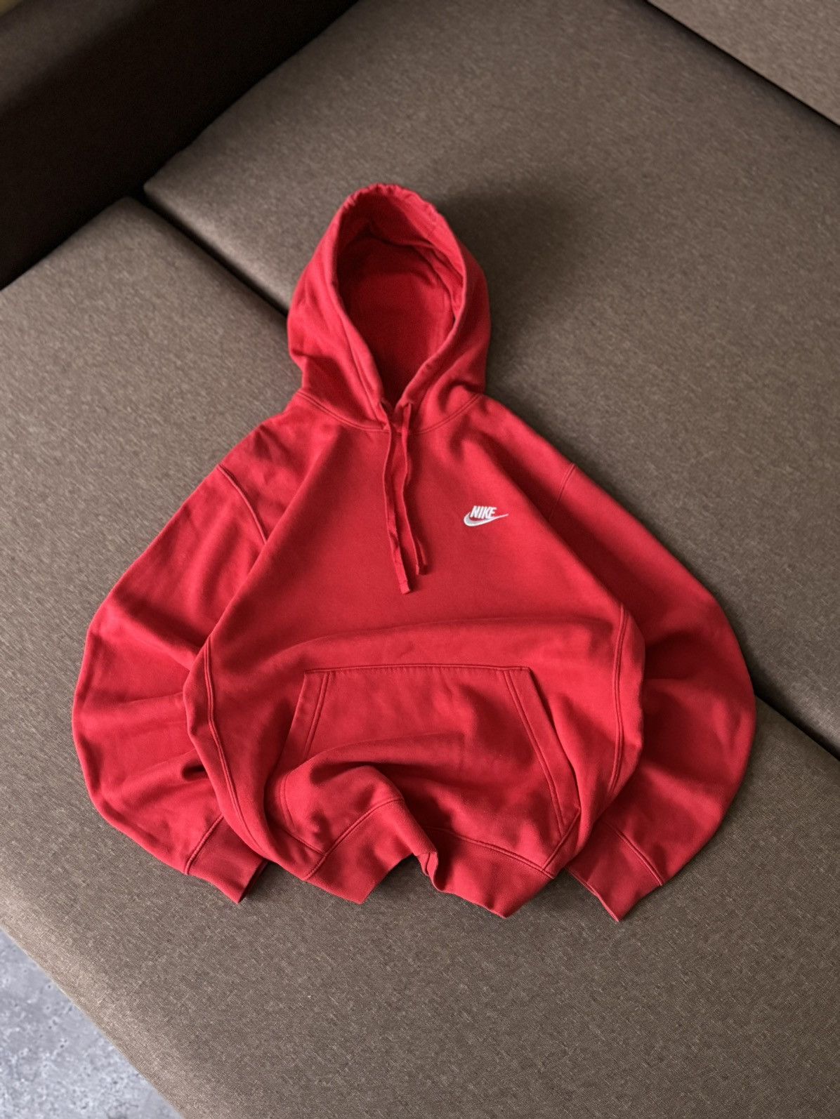Nike × Vintage Nike basic oversized Y2K Vintage style hoodie Size US S / EU 44-46 / 1 - 4 Thumbnail