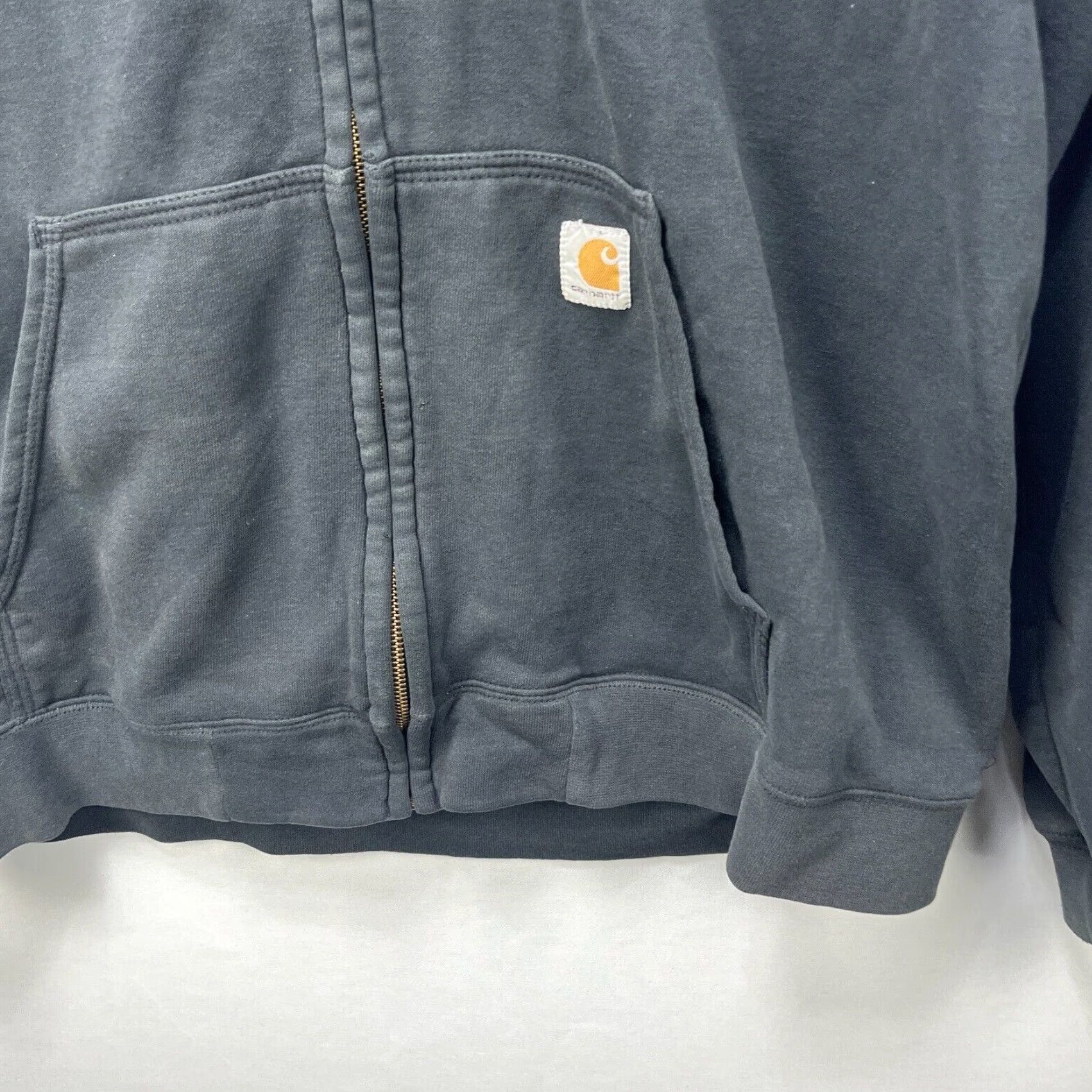 Carhartt VINTAGE Carhartt Hoodie XL Tall Black Long Sleeve 90s Mens Zip Pullover Distressed Size US XL / EU 56 / 4 - 3 Thumbnail