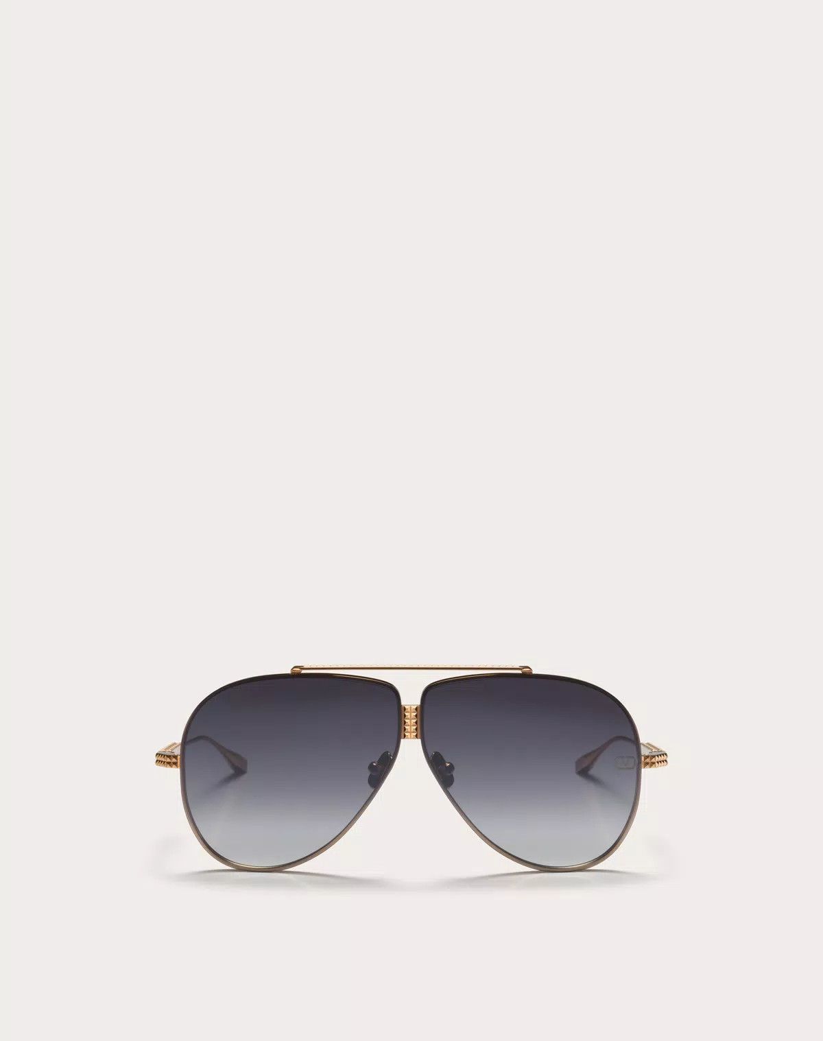 Valentino oc11z0725 Size: 64/ Titanium Stud Frame in Gold/Grey Size ONE SIZE - 1 Thumbnail