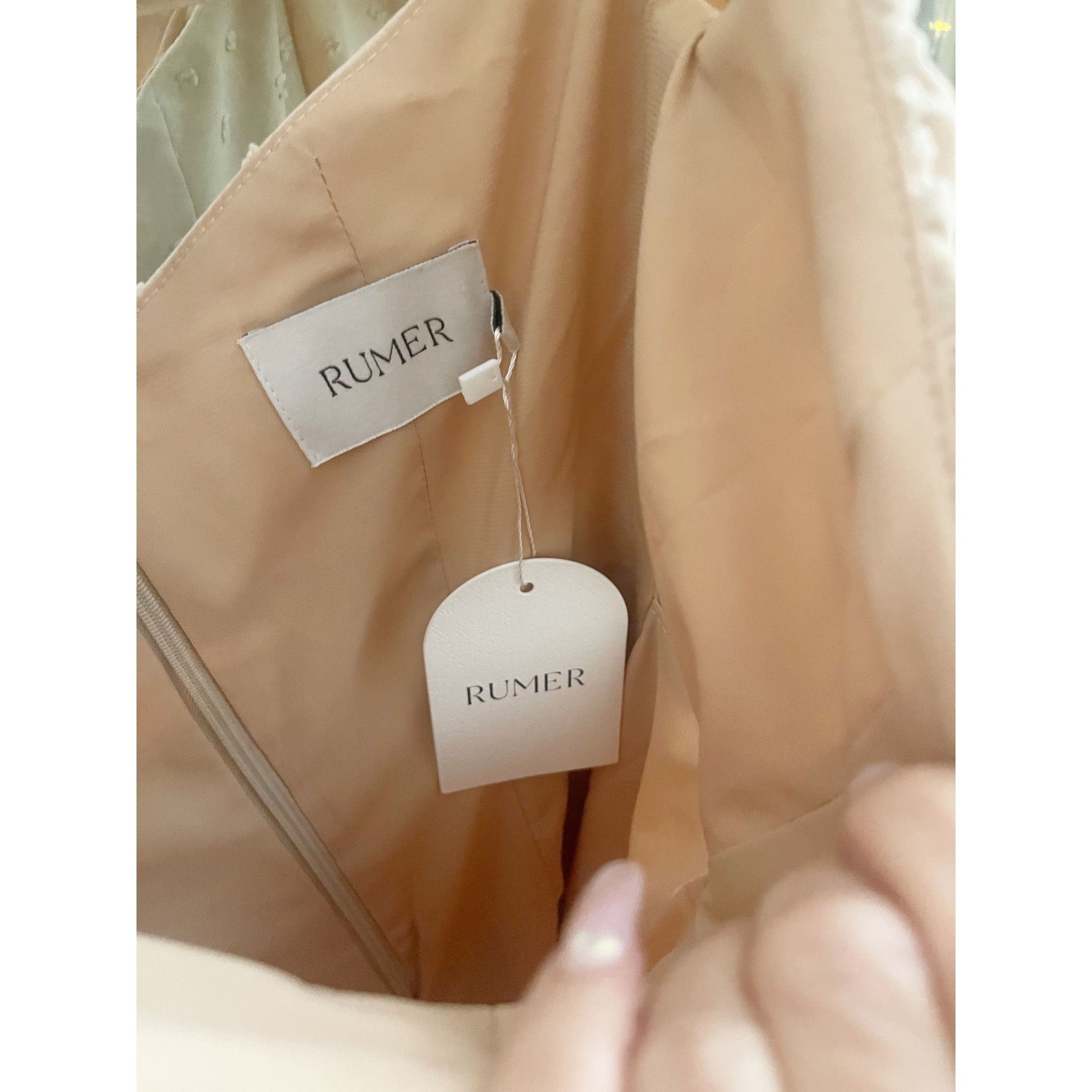 Other Rumer NWT Camille Mini Dress Sz XS Nude Size XS / US 0-2 / IT 36-38 - 6 Thumbnail