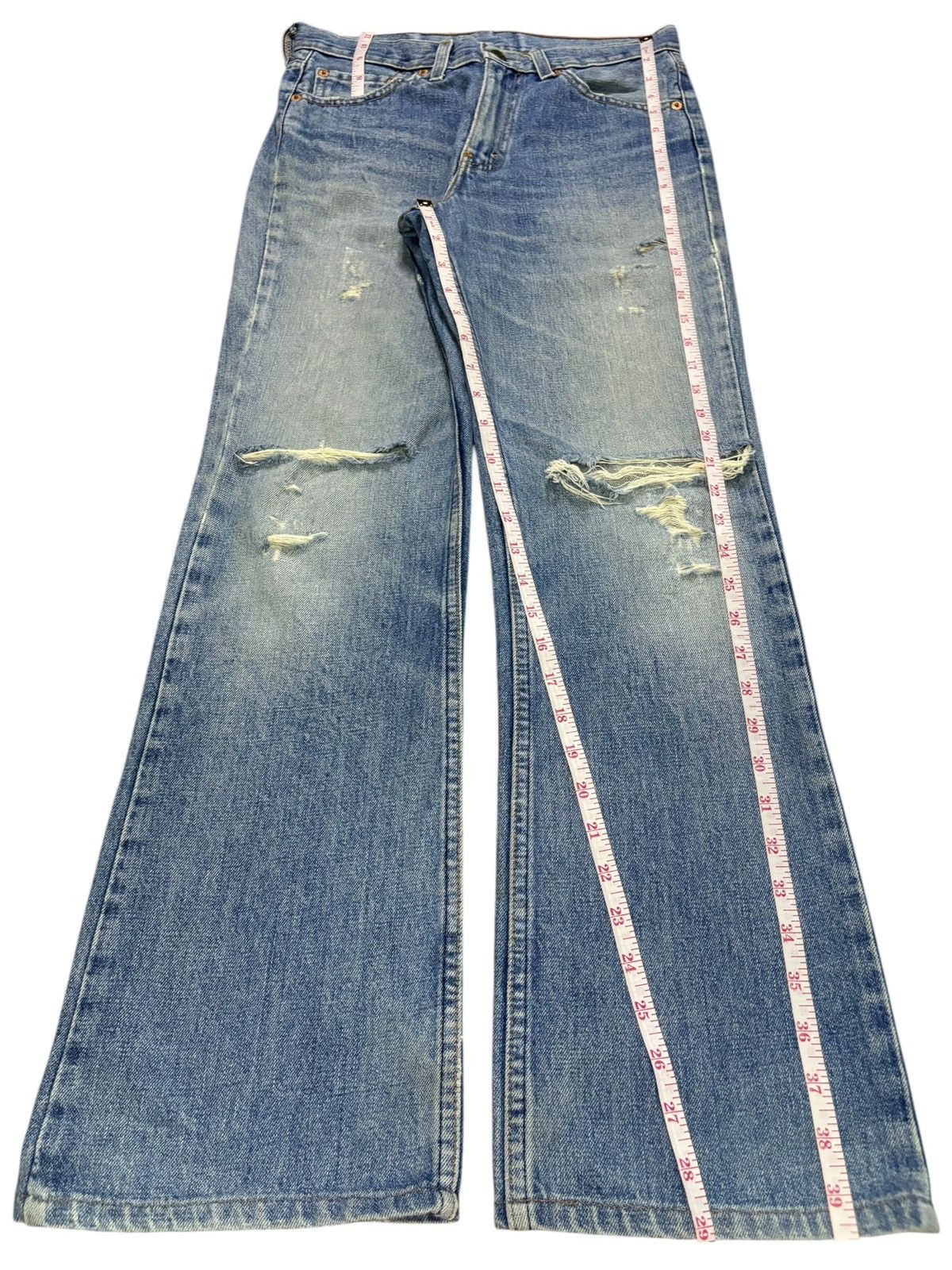 Levi's Vintage 90s Levis 517 Mud Wash Distressed Bootcut Flare Jean Size US 30 / EU 46 - 13 Thumbnail