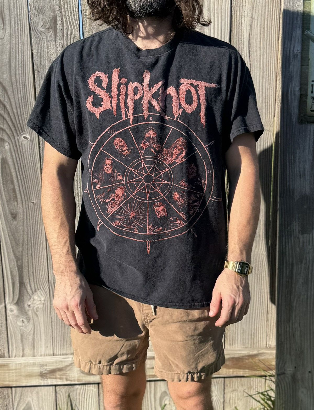 Vintage Slipknot Band Shirt Red Black Size XL Back Print Size US XL / EU 56 / 4 - 1 Thumbnail