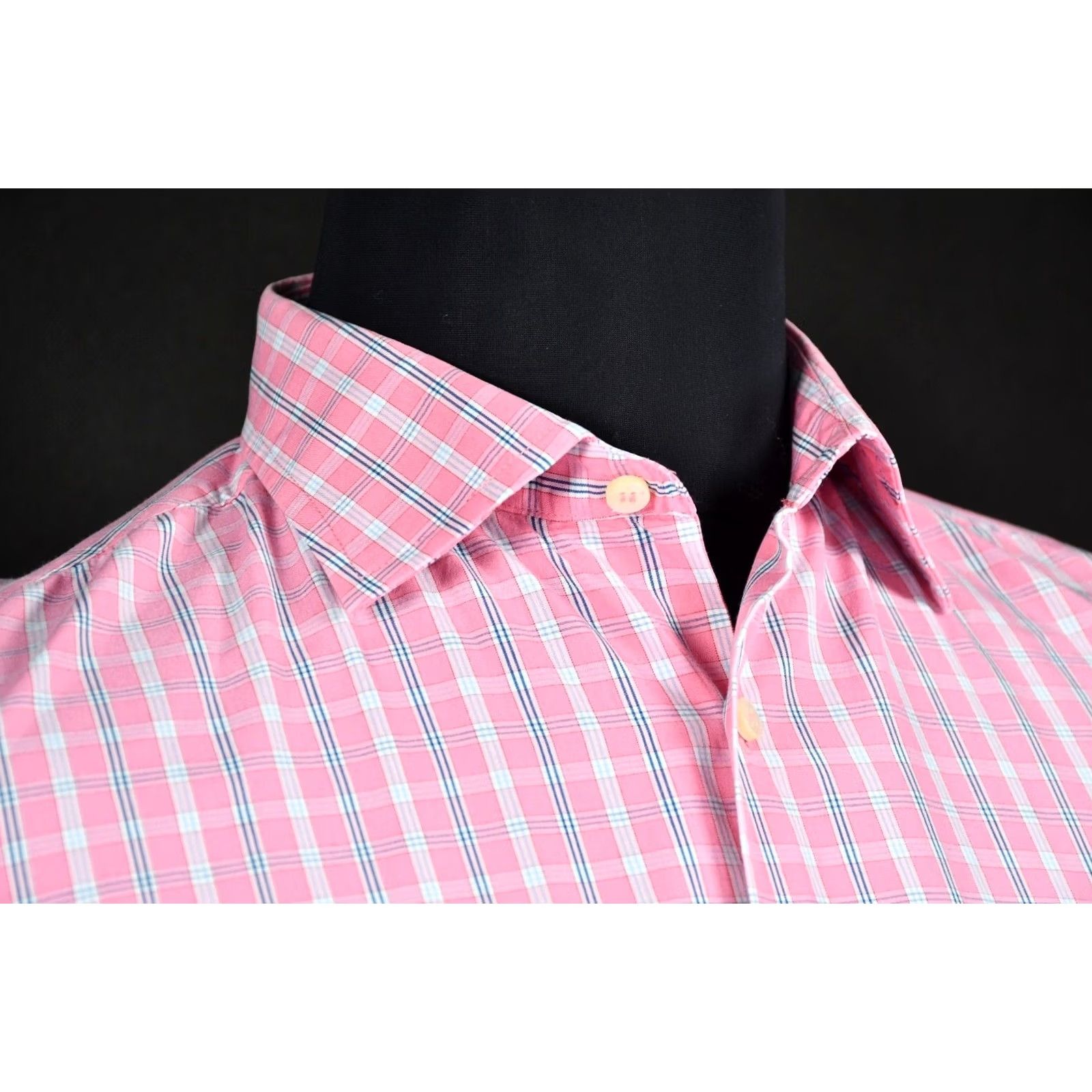 Romeo Gigli ROMEO GIGLI MILANO Shirt Slim Men's Pink Long Sleeve Button-Up 16/41 Size US L / EU 52-54 / 3 - 4 Thumbnail