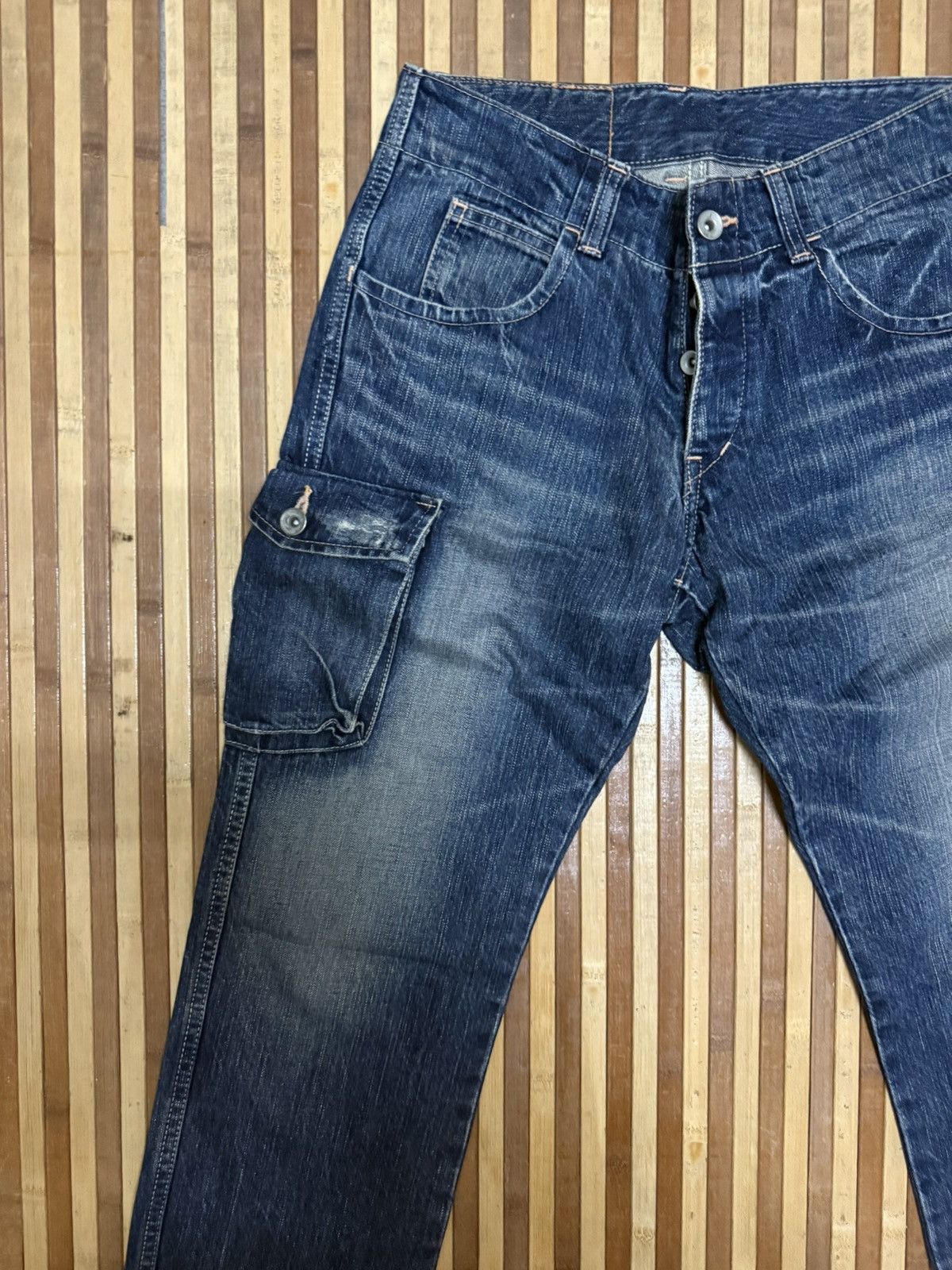 Johnbull JOHNBULL Denim Cargo Pants / Streetwear / Multipocket W28 Size US 28 / EU 44 - 5 Thumbnail