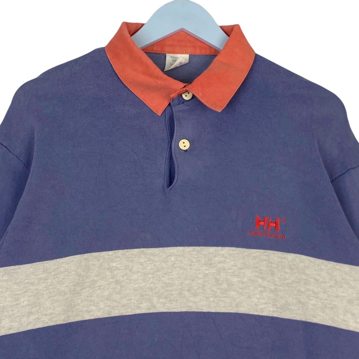 Helly Hansen × Vintage Vintage Helly Hasen Small Embroidered Logo Collarneck Size US L / EU 52-54 / 3 - 4 Thumbnail
