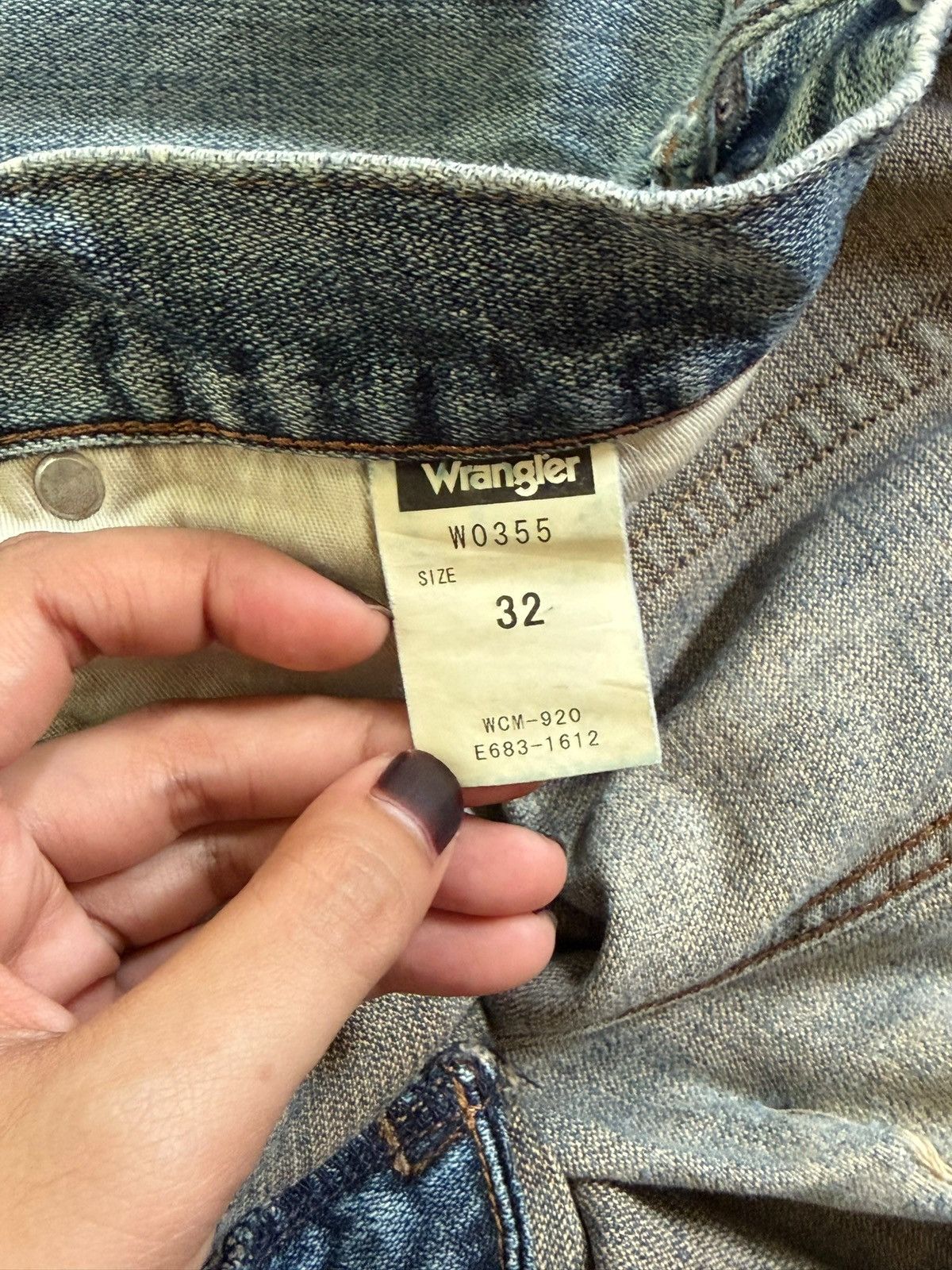 Wrangler Vintage Wrangler Rusty Wash Distress Baggy Jeans Size US 31 - 5 Thumbnail