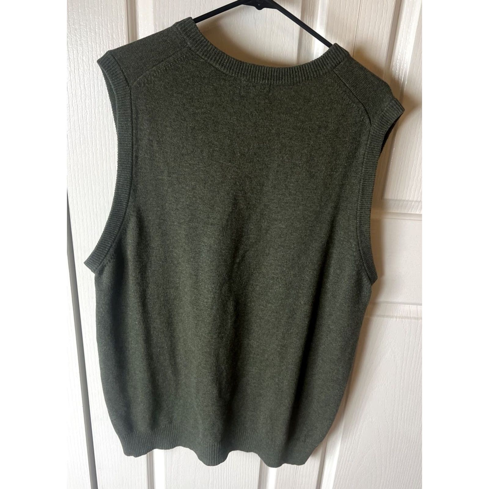 Vintage VINTAGE LL Bean Vest Shirt Mens LT Green 100% Lambs Wool V-Neck Knit All Seasons Classic Preppy Size US L / EU 52-54 / 3 - 3 Thumbnail