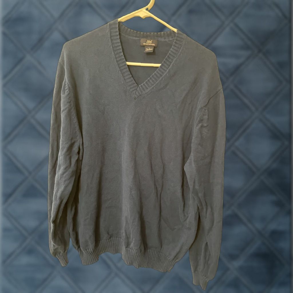 Brooks Brothers Brooks Brothers 346 Wool Cotton V-Neck Sweater Men L Blue Pullover Knit Classic Logo V Neck Long Sleeve Size US L / EU 52-54 / 3 - 1 Thumbnail